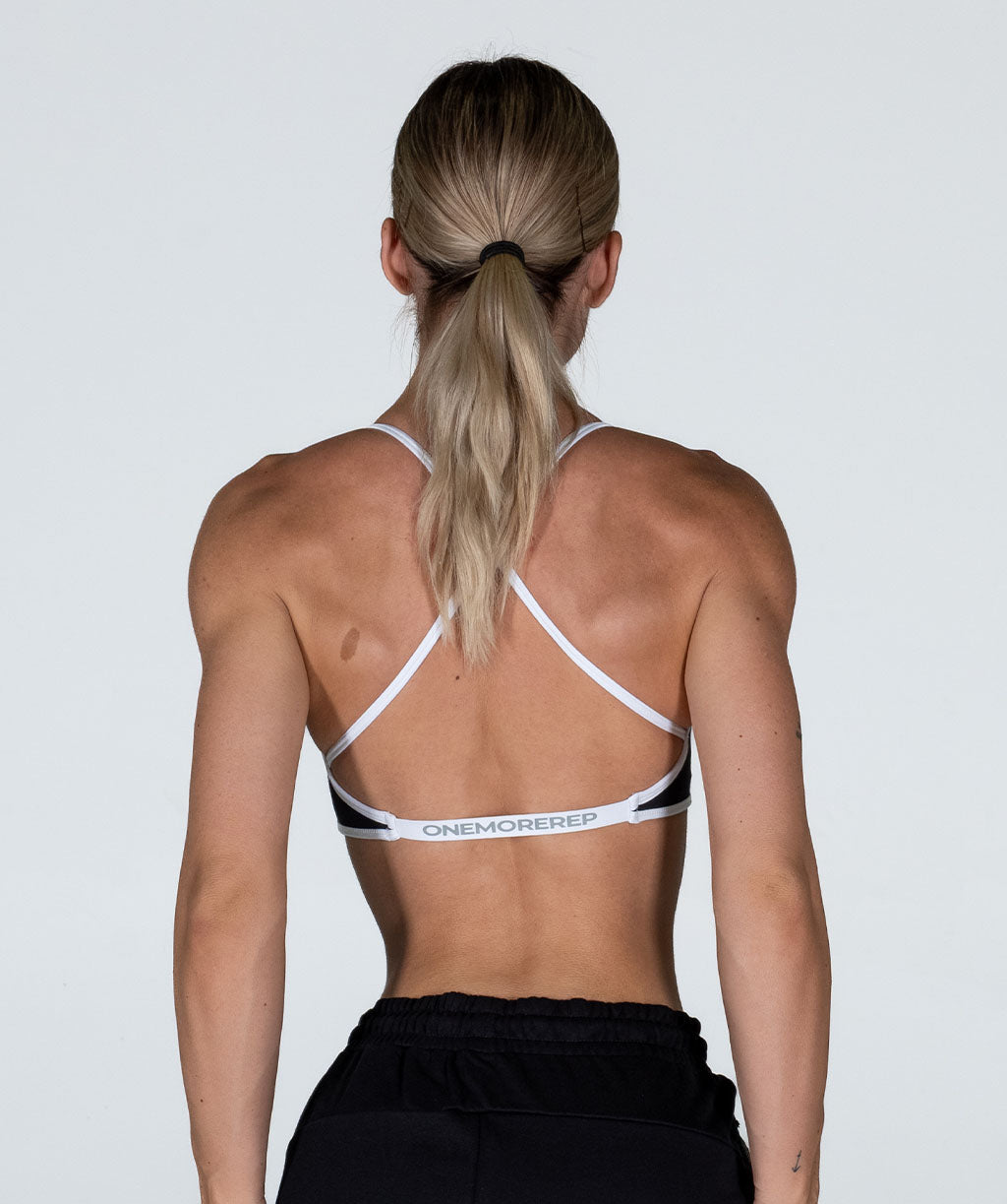 Two Tone Infinity Bra Black/White