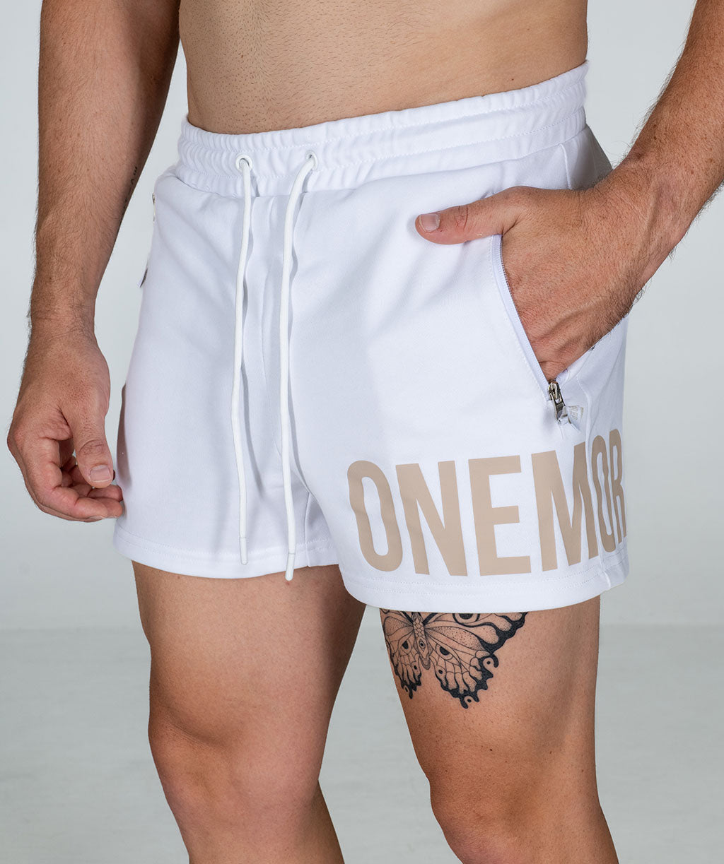 Bold Muscle Shorts White/Almond
