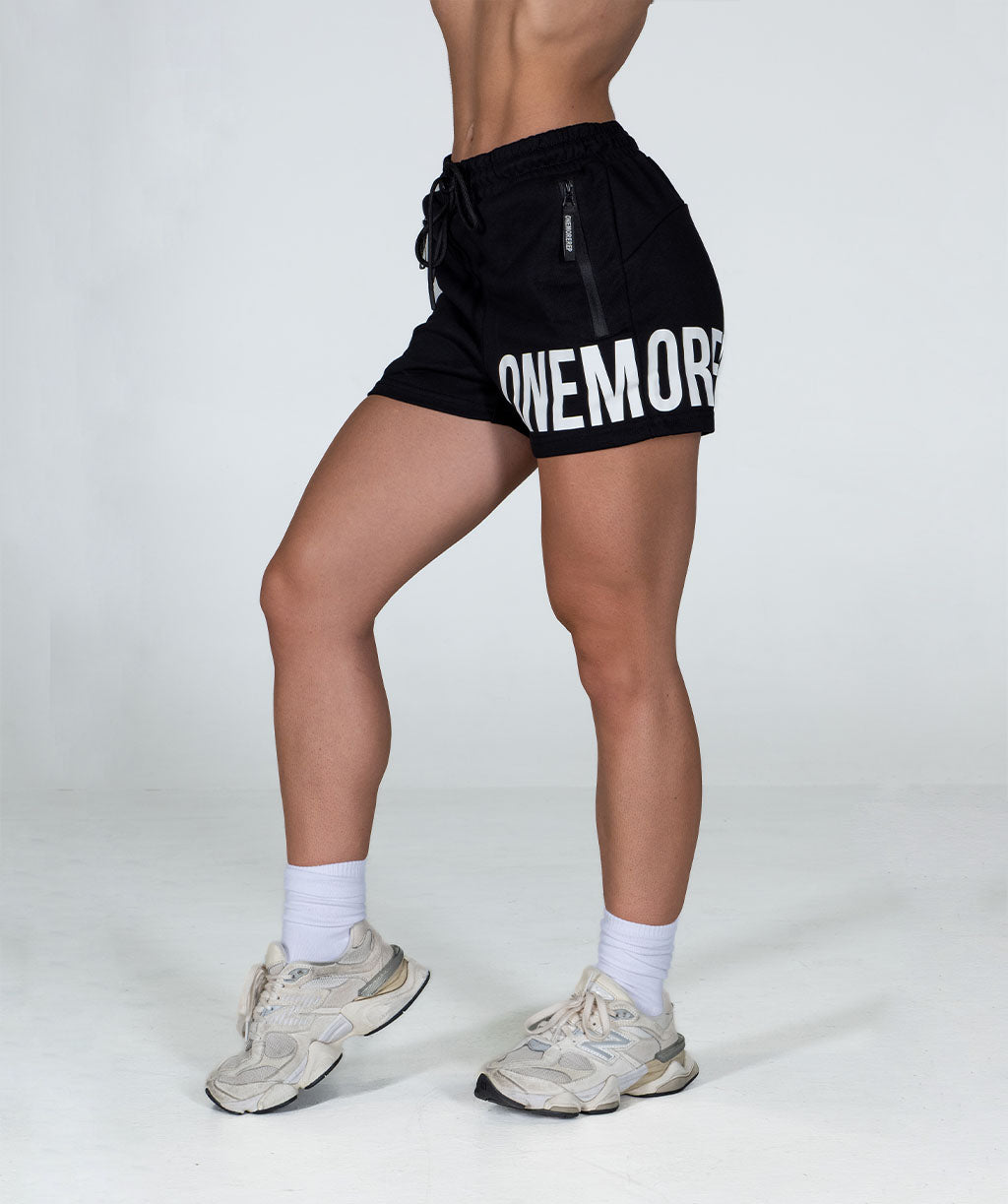 Bold Muscle Shorts Black/White