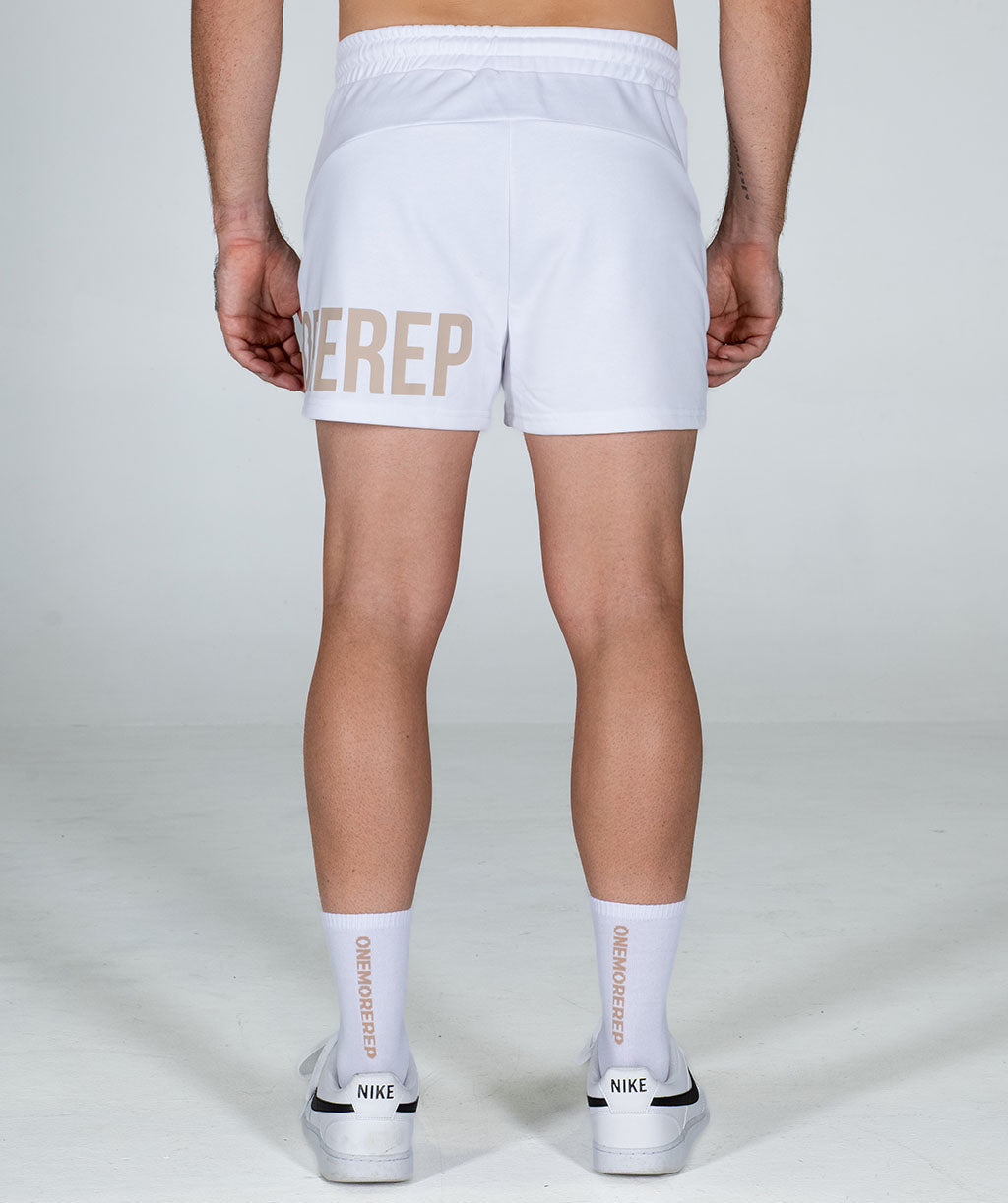 Bold Muscle Shorts White/Almond