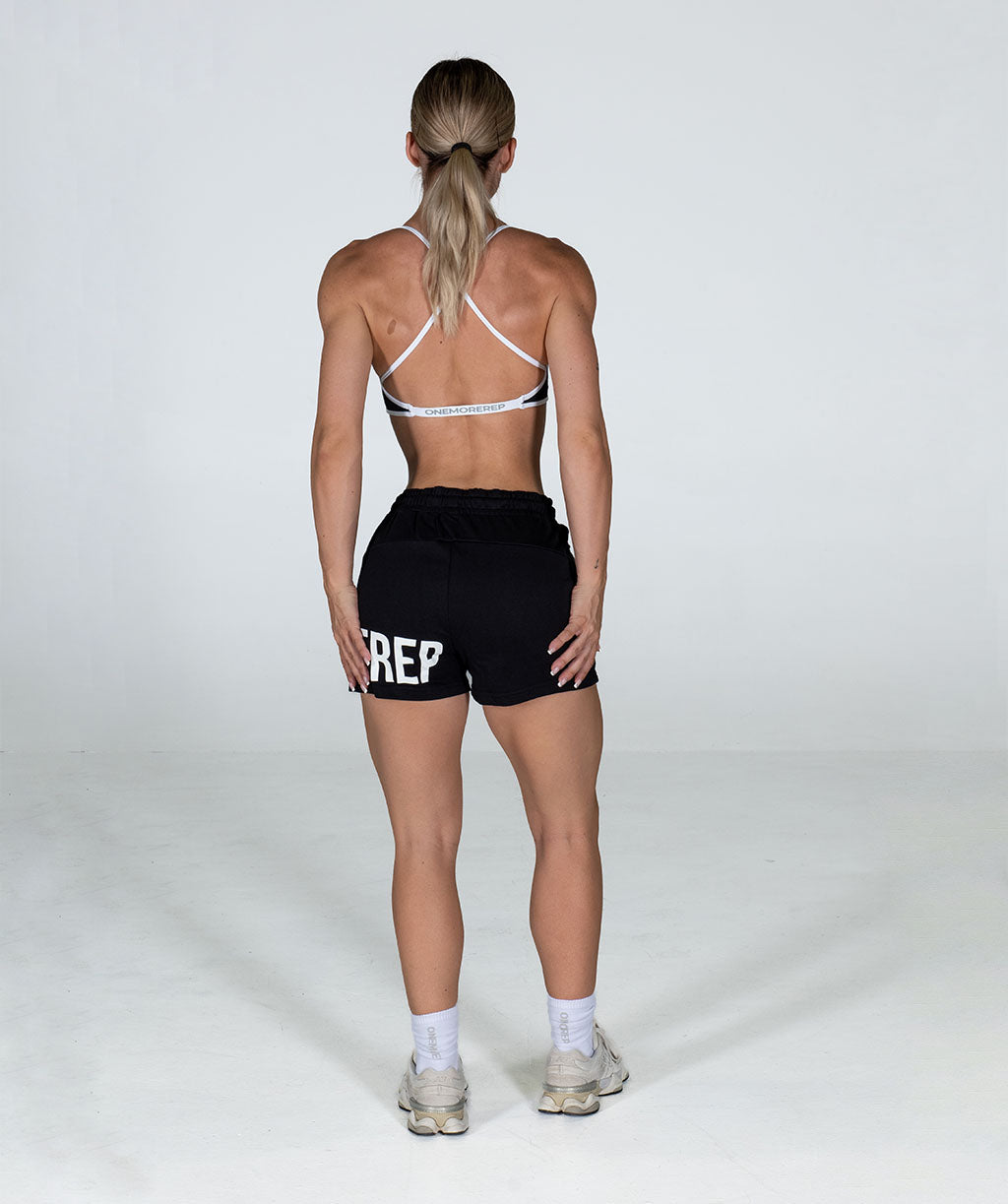 Bold Muscle Shorts Black/White