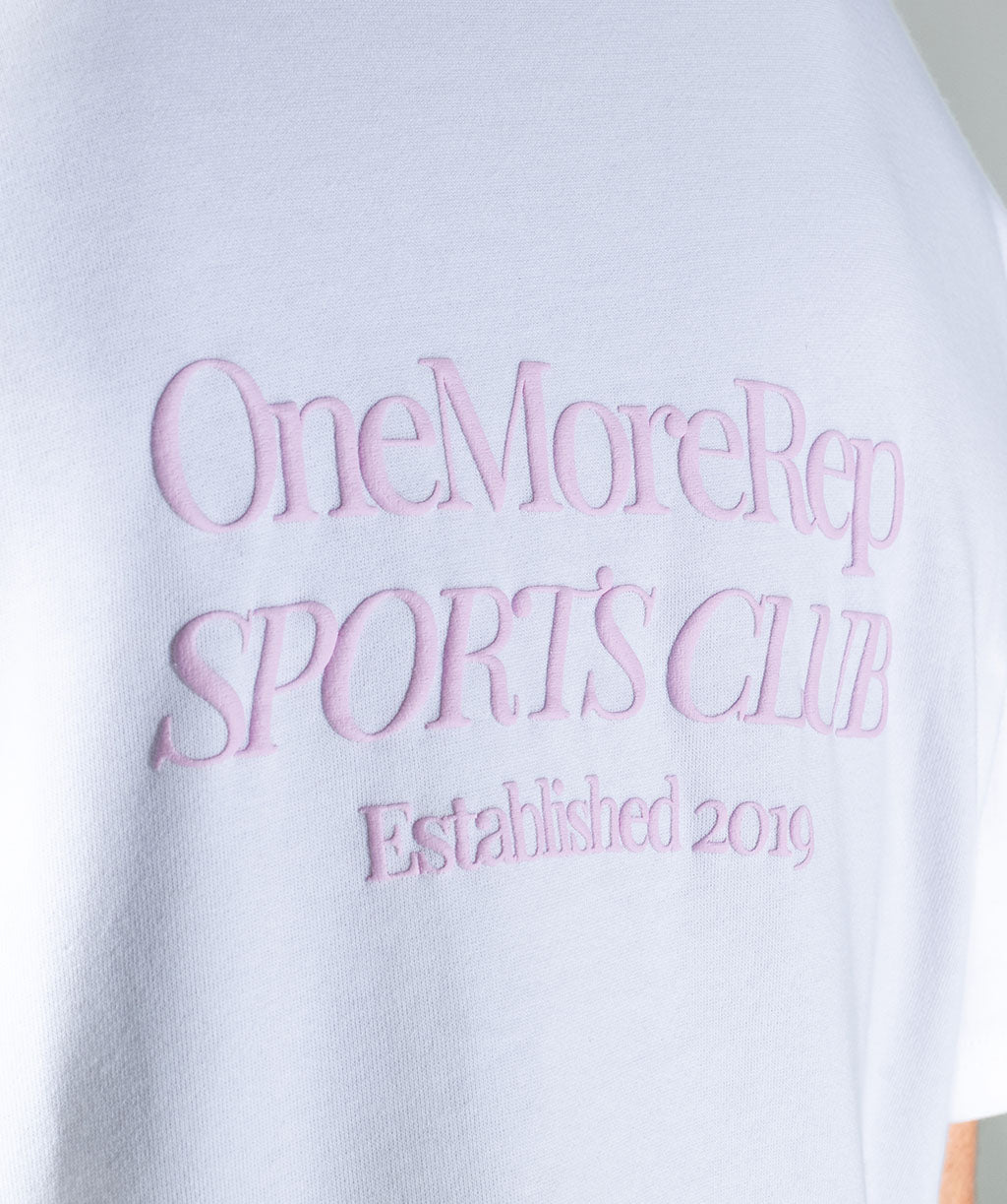 OneMoreRep Sports Club Oversized Tee Pink Lemonade