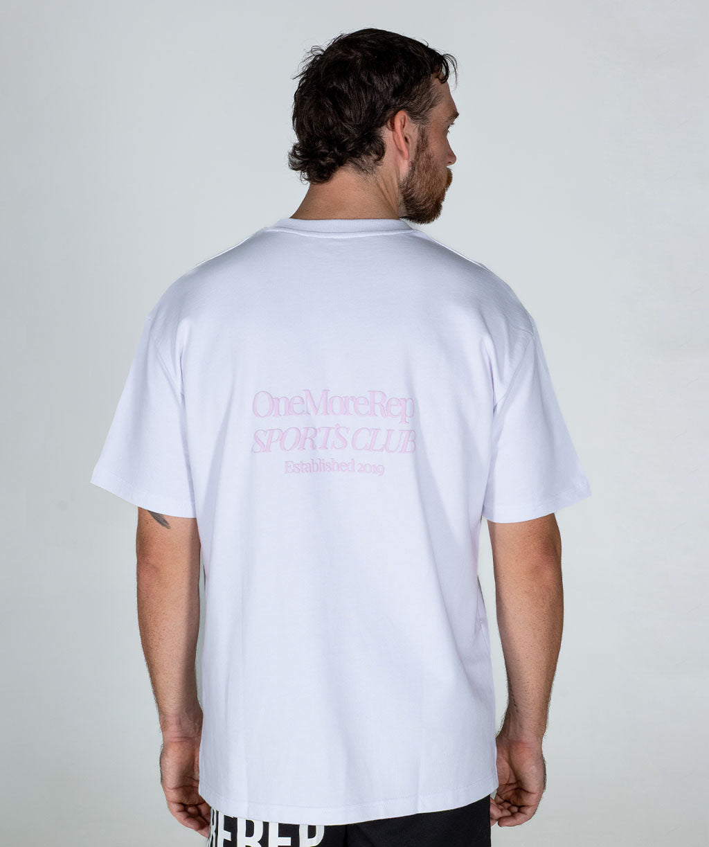OneMoreRep Sports Club Oversized Tee Pink Lemonade