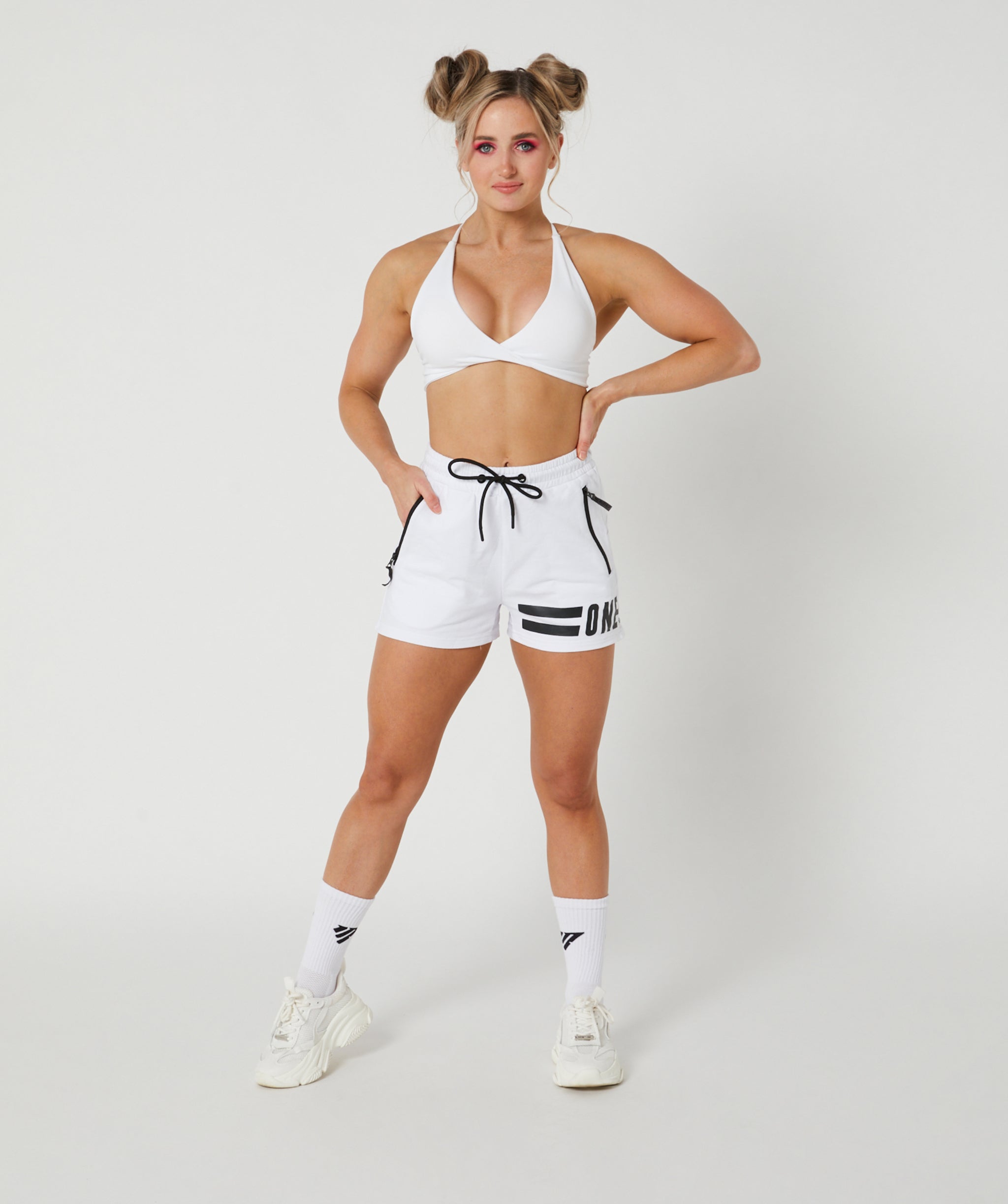 Muscle Shorts White