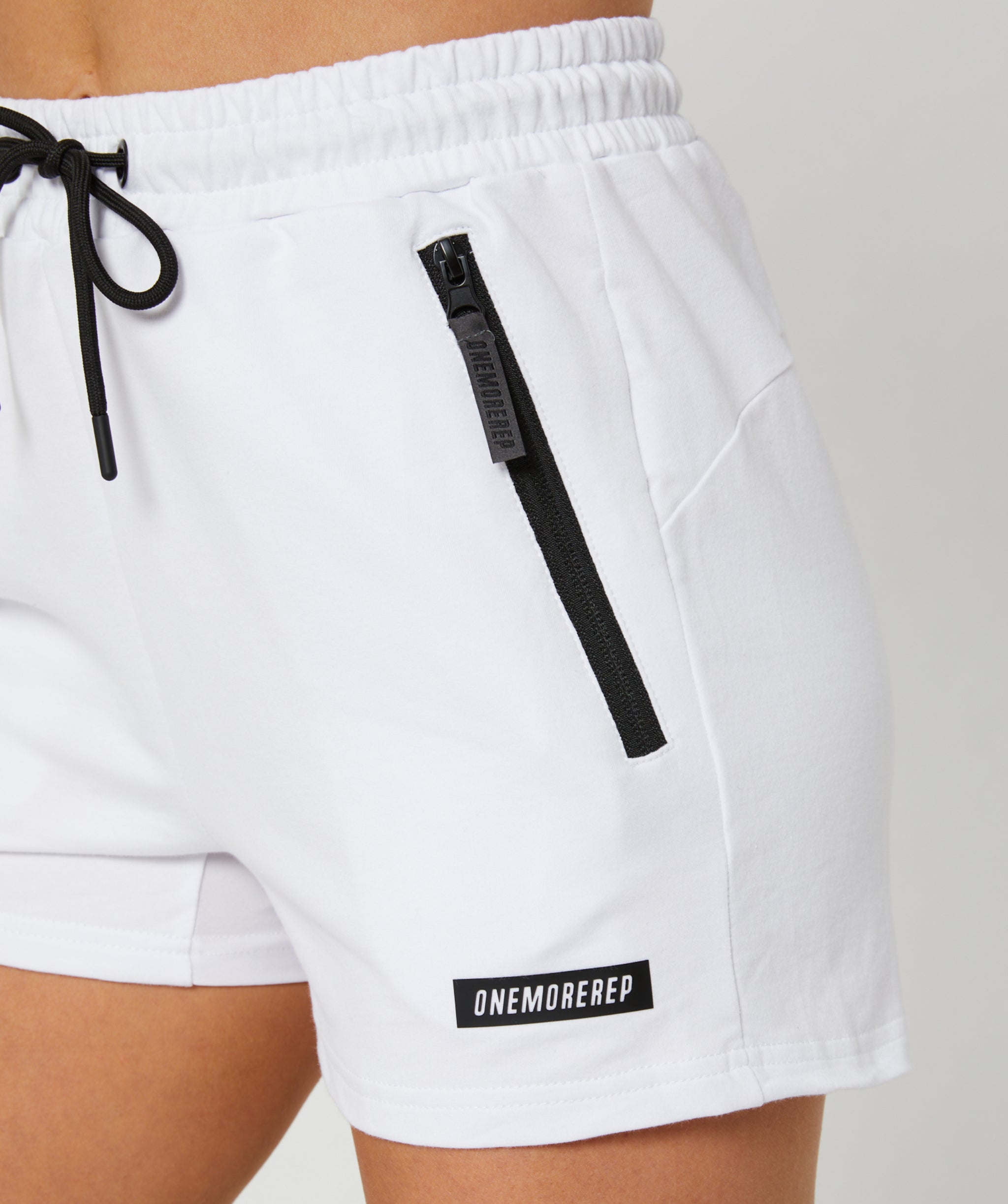 Apex Muscle Shorts White
