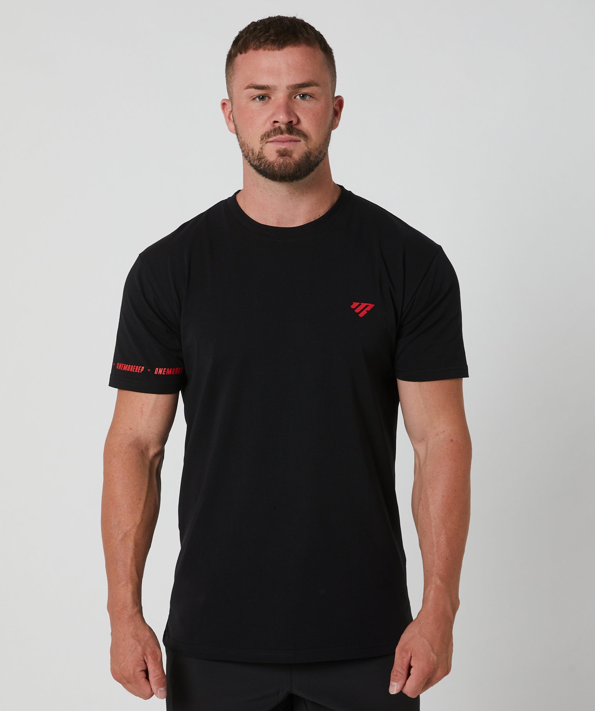Flex Standard Tee Black/Crimson