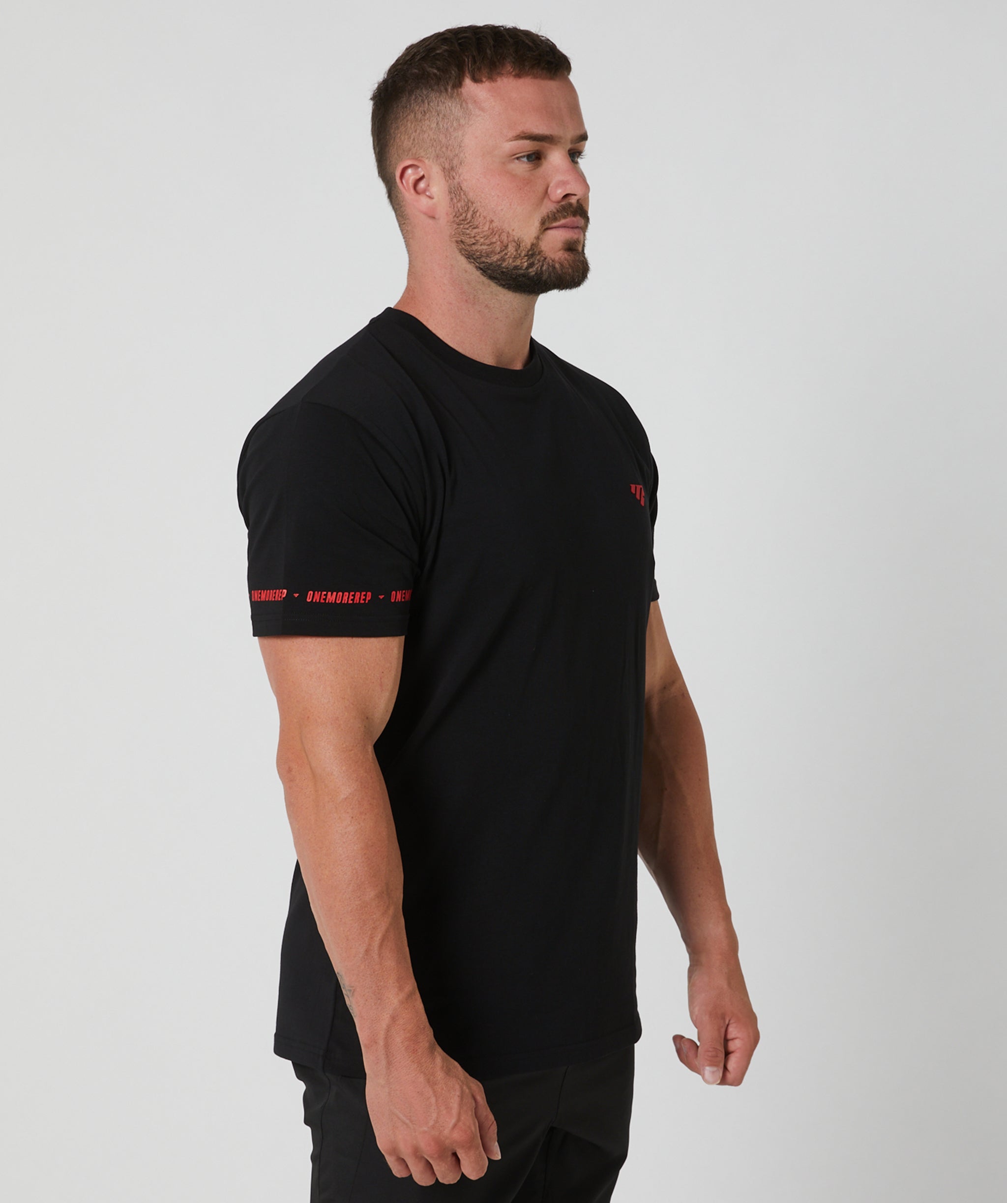Flex Standard Tee Black/Crimson
