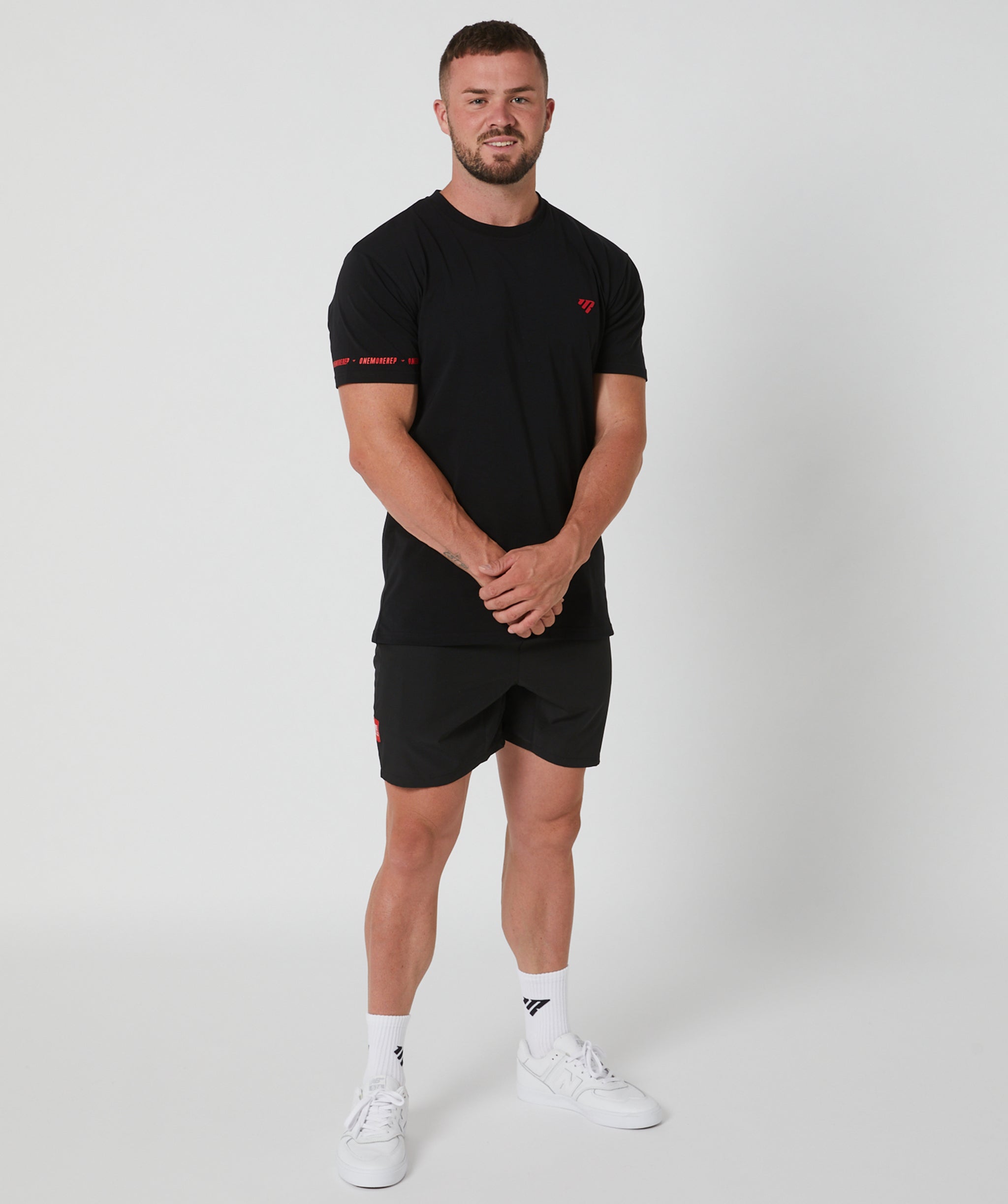 Flex Standard Tee Black/Crimson