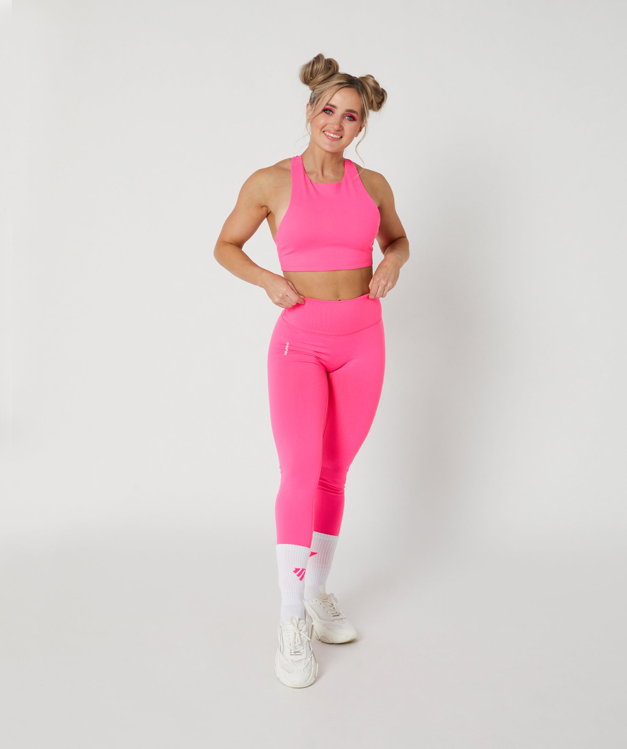 Core Scrunch Full Length Leggings Bubblegum Pink