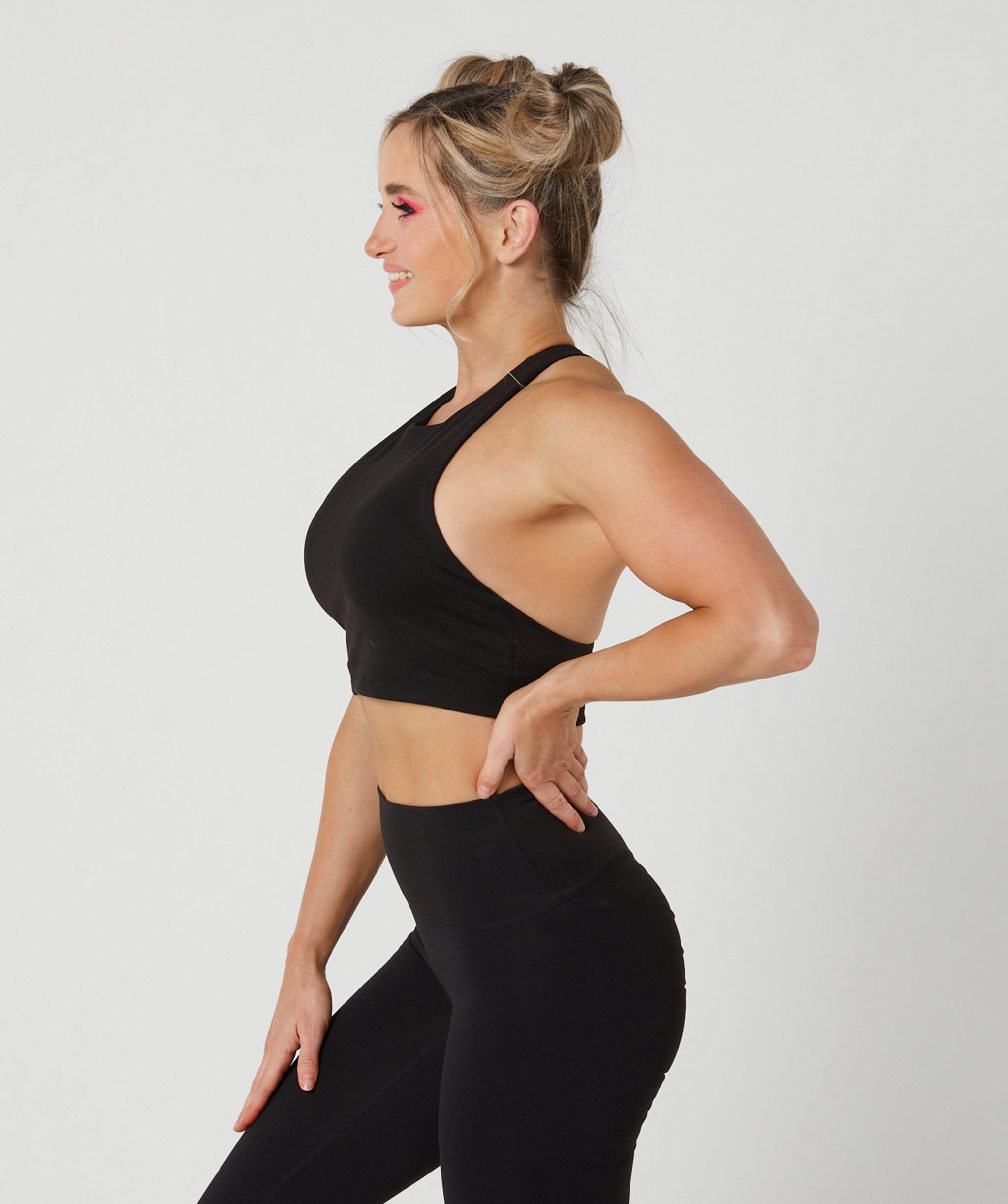 Force T-Back Sports Bra Black
