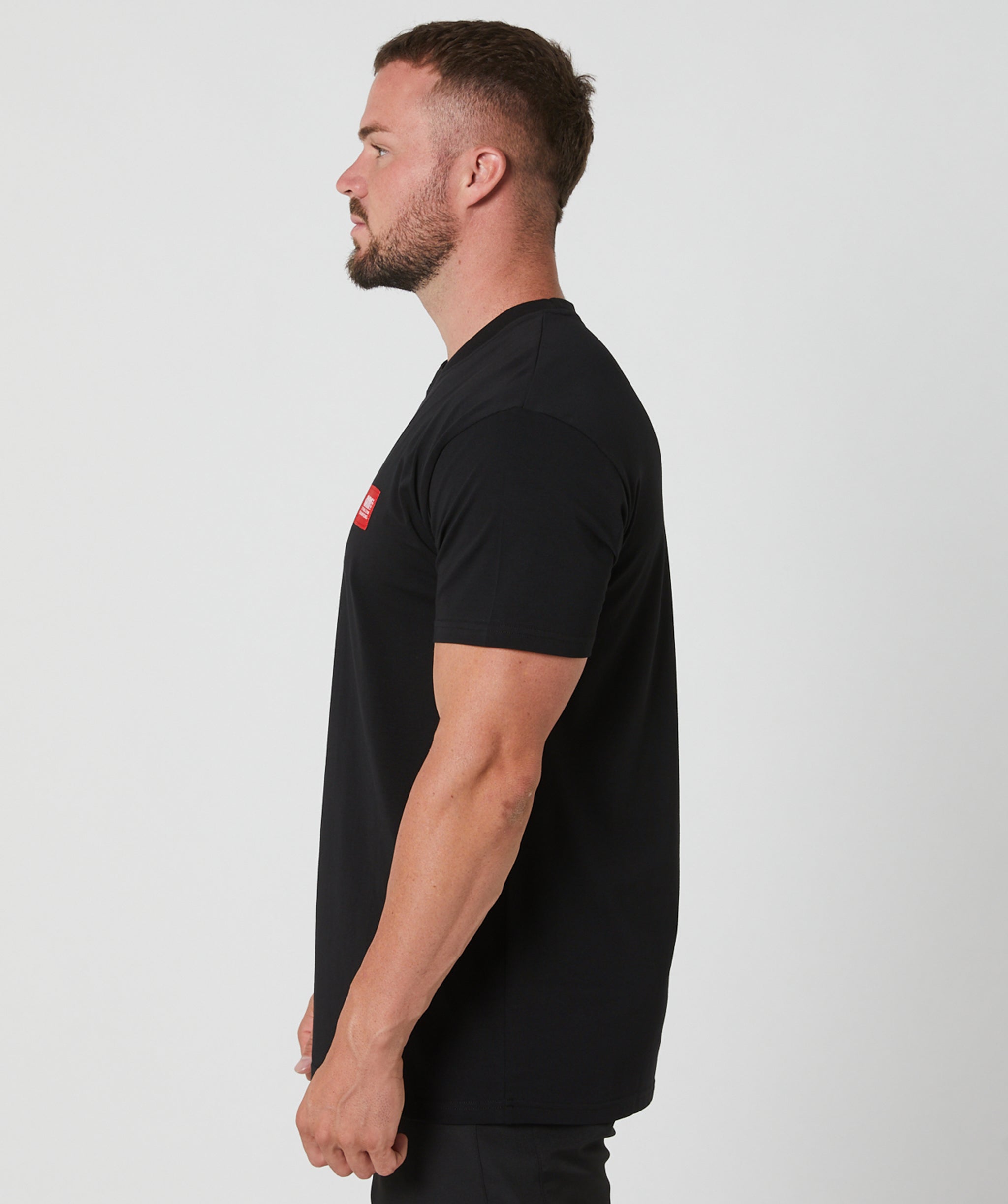 Champ Tee Black/Crimson