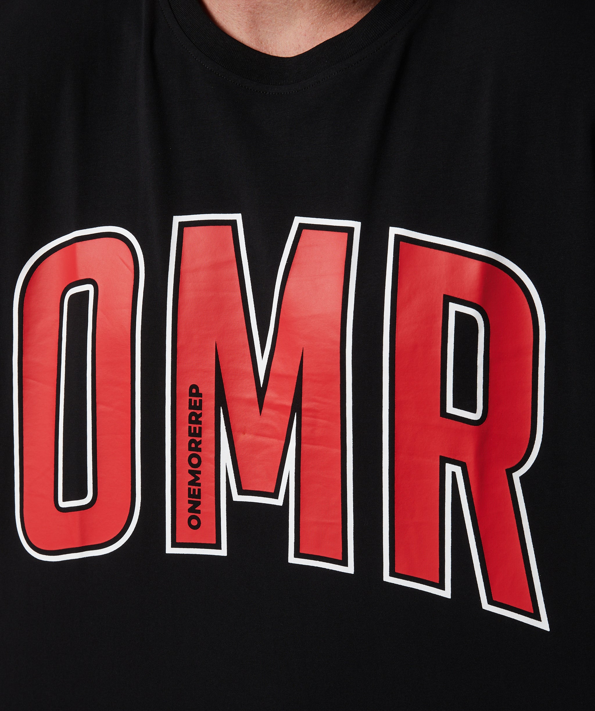 Oversized Pump Tee Black/Crimson