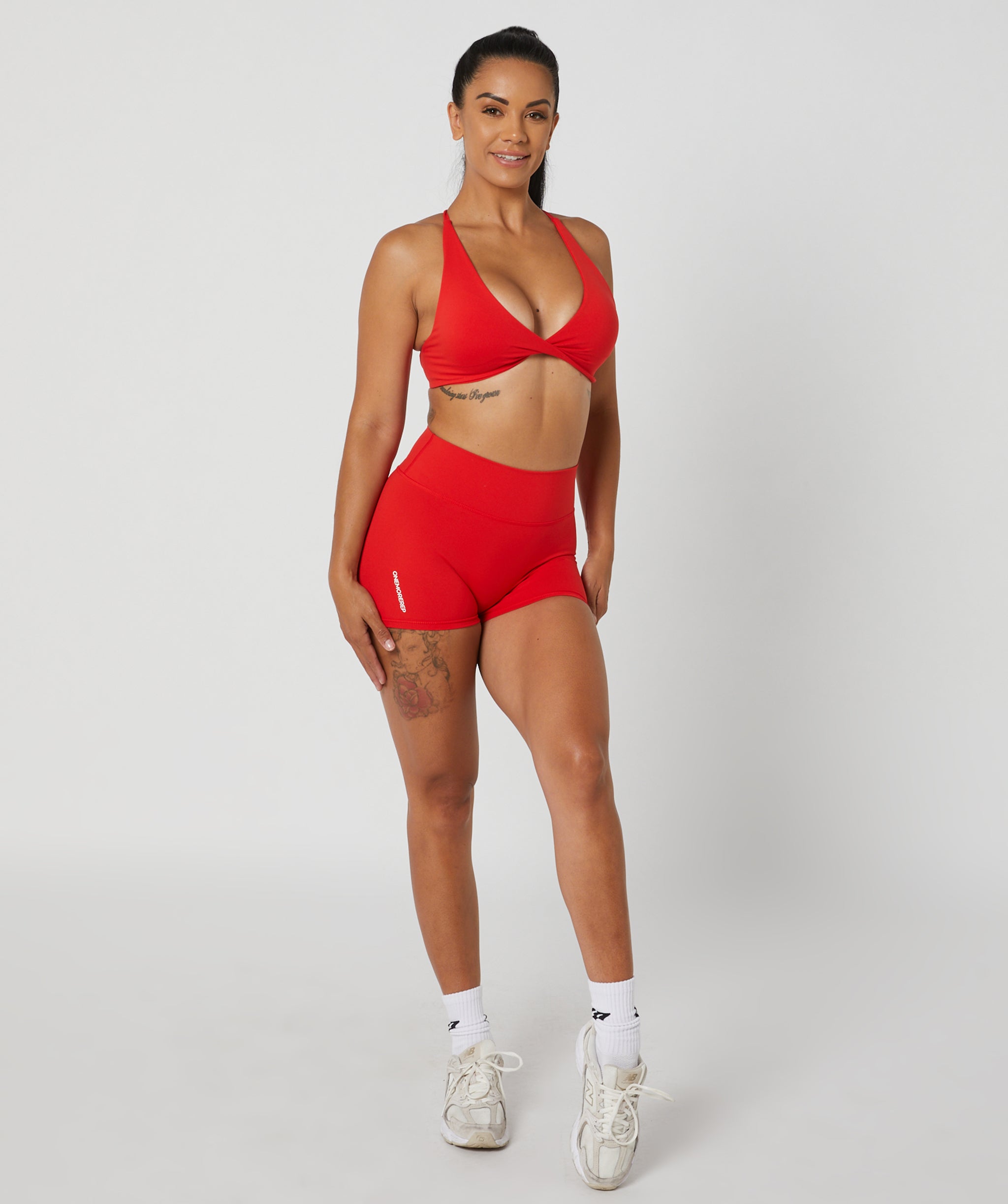 Core Scrunch True Booty Shorts Crimson