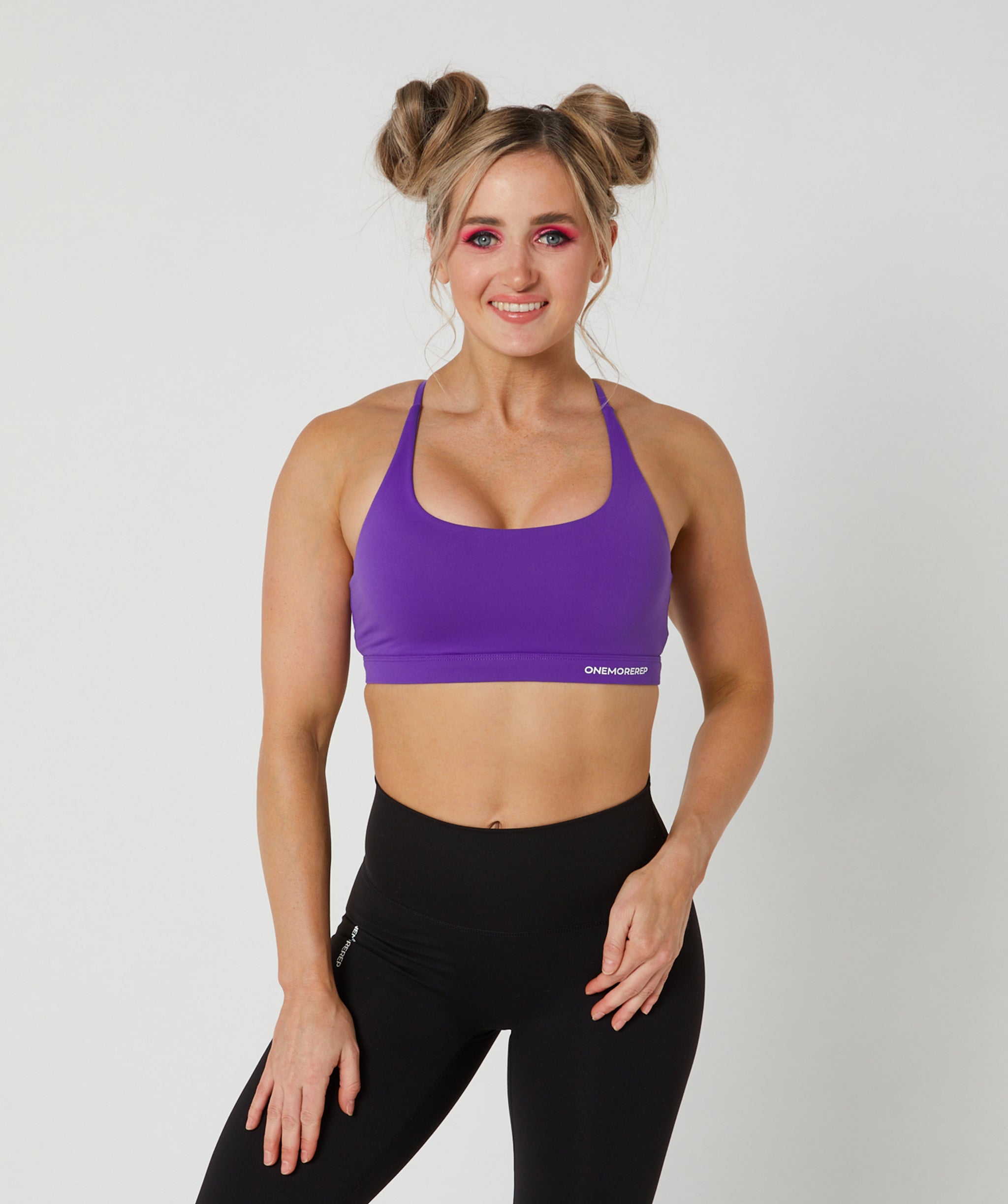 Core Strappy Sports Bra Grape