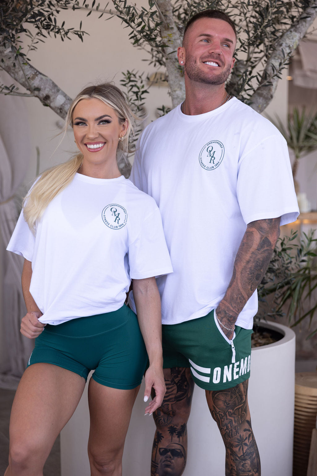 Club Tee Off White/Forest
