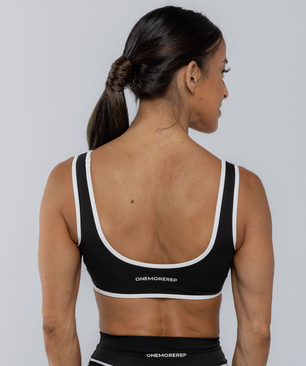 Two Tone Bralette Black