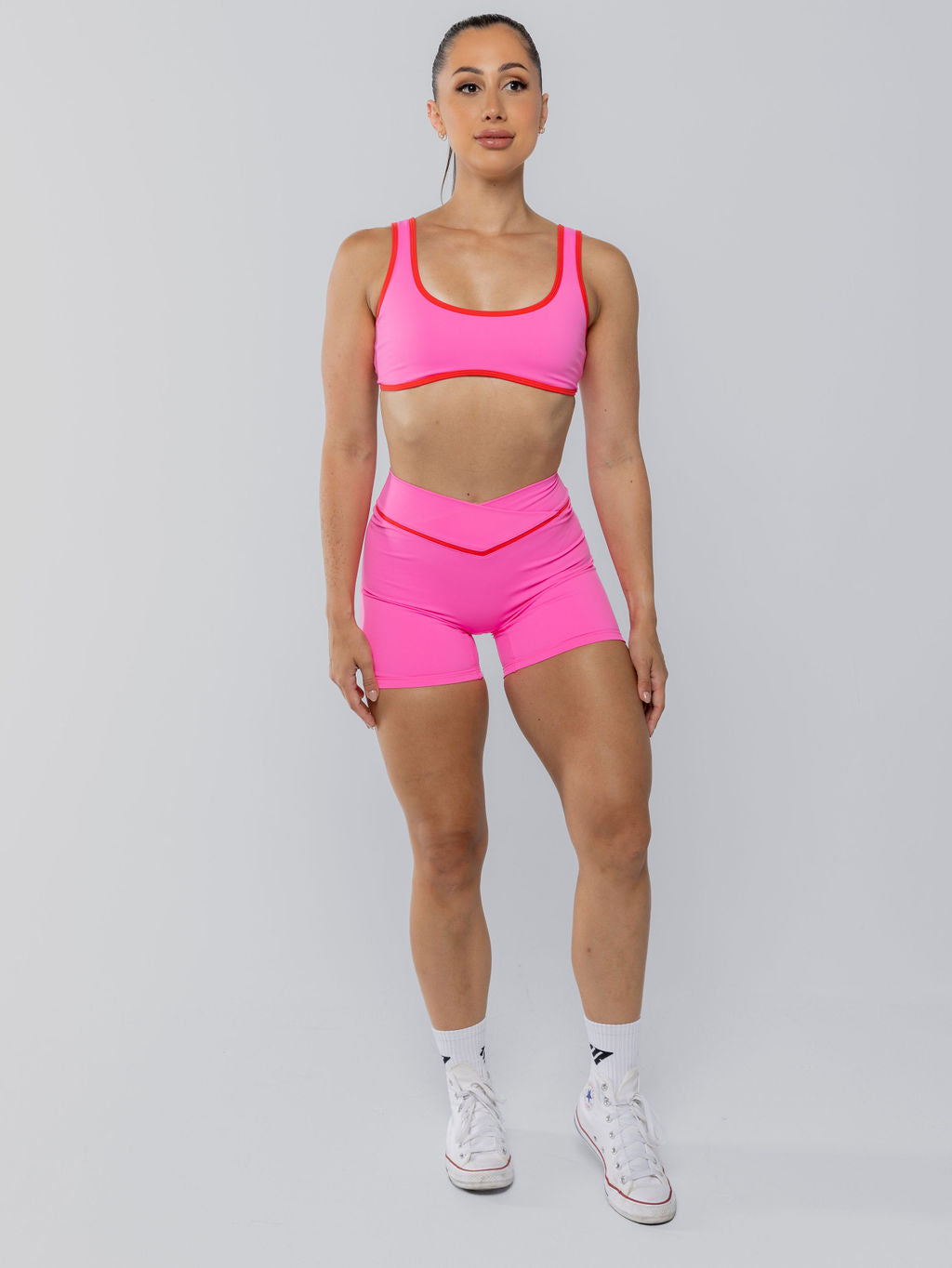 Two Tone Bralette Pink Sherbet