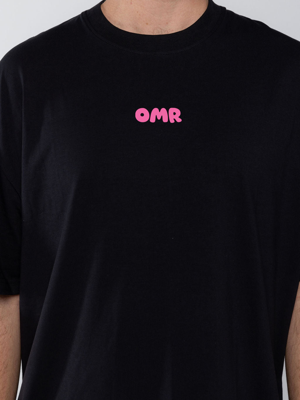 Goals Oversized Tee Black Pink Sherbet