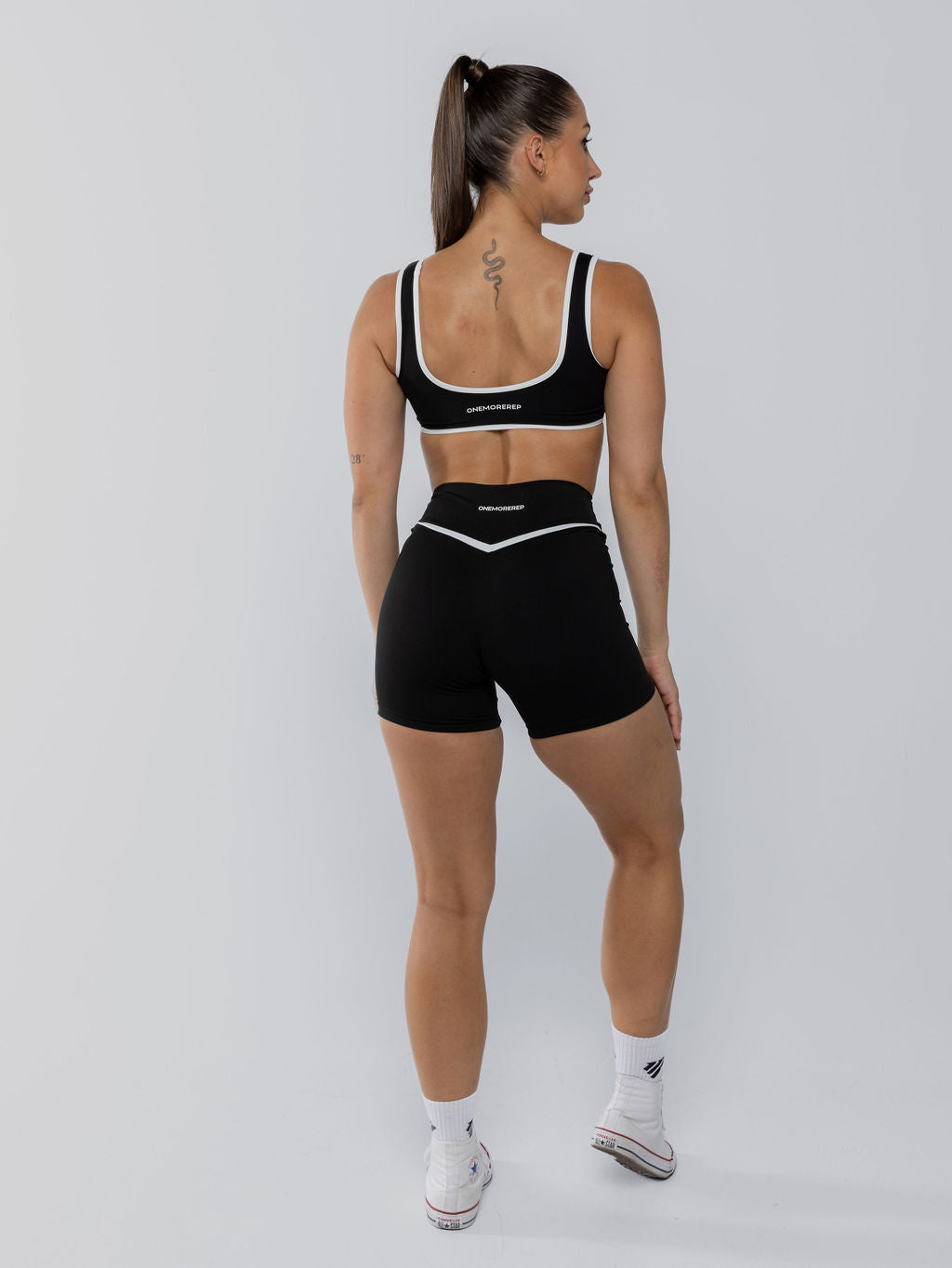 Two Tone Bralette Black