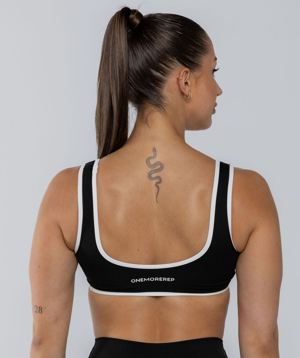 Two Tone Bralette Black