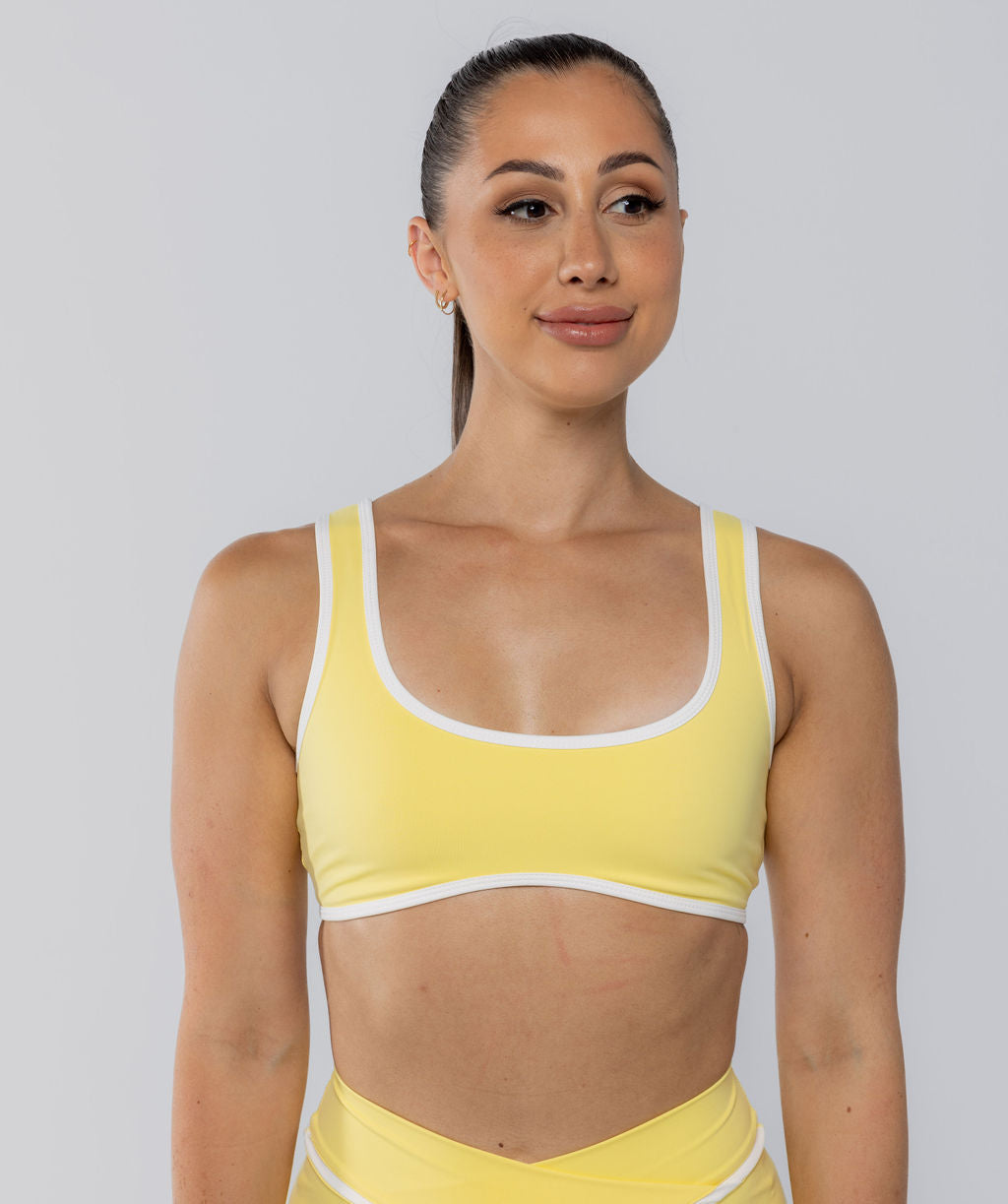 Two Tone Bralette Lemon Sorbet