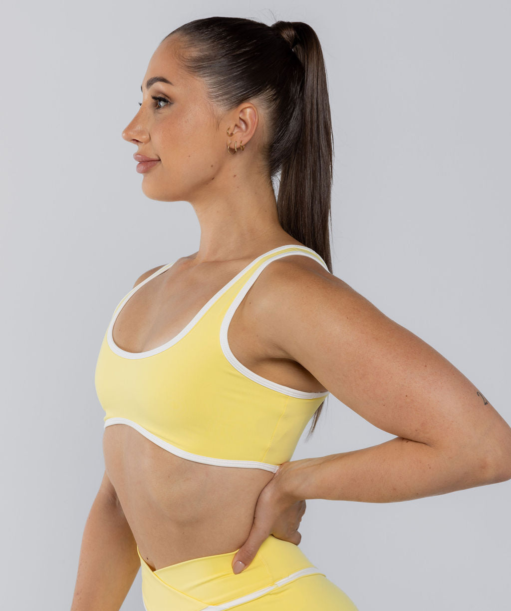 Two Tone Bralette Lemon Sorbet