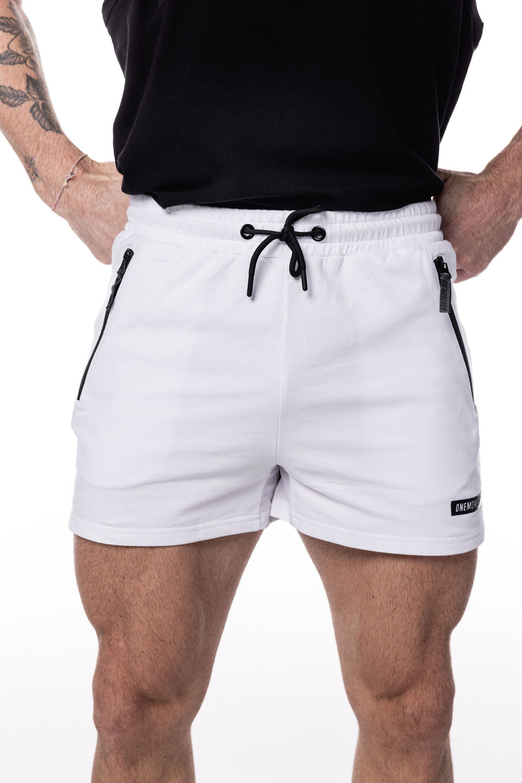 Apex Muscle Shorts White