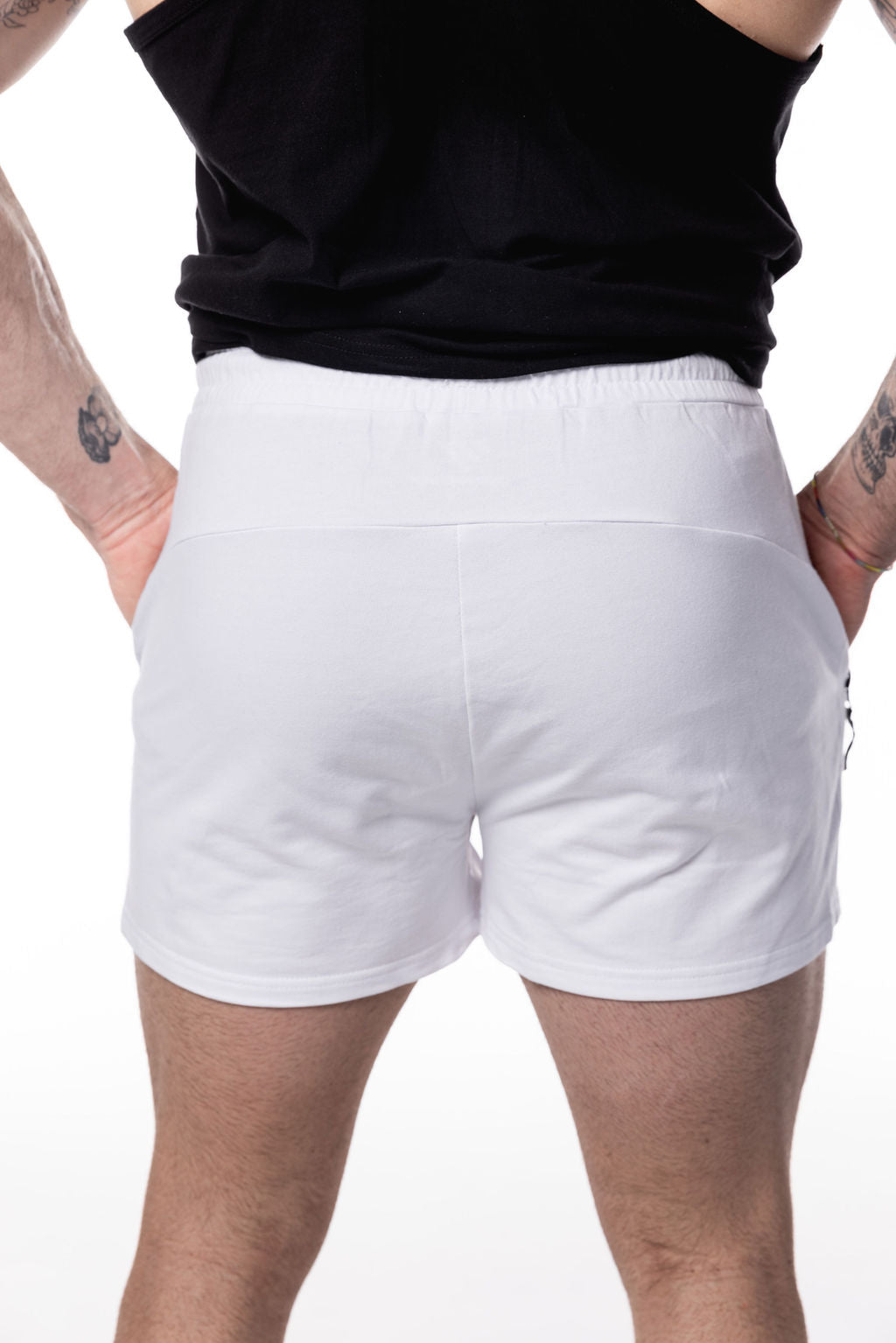 Apex Muscle Shorts White