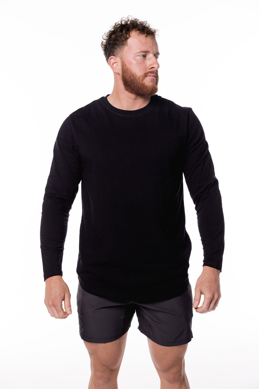 Varsity Long Sleeve Tee Black