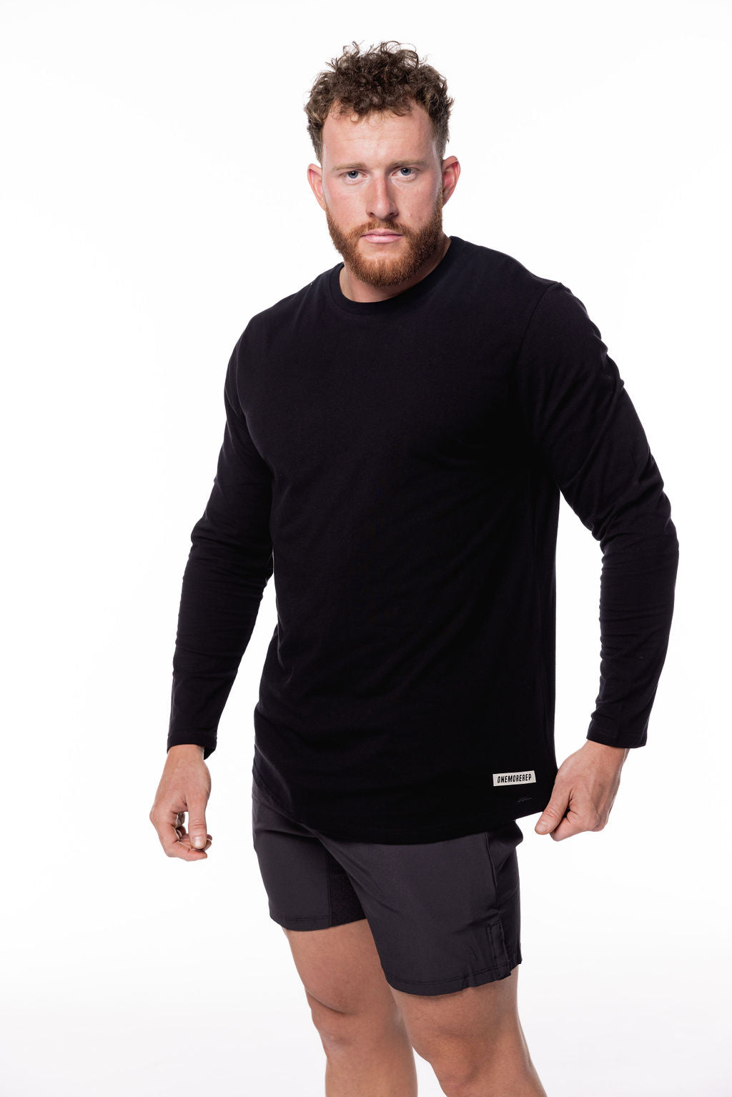 Varsity Long Sleeve Tee Black