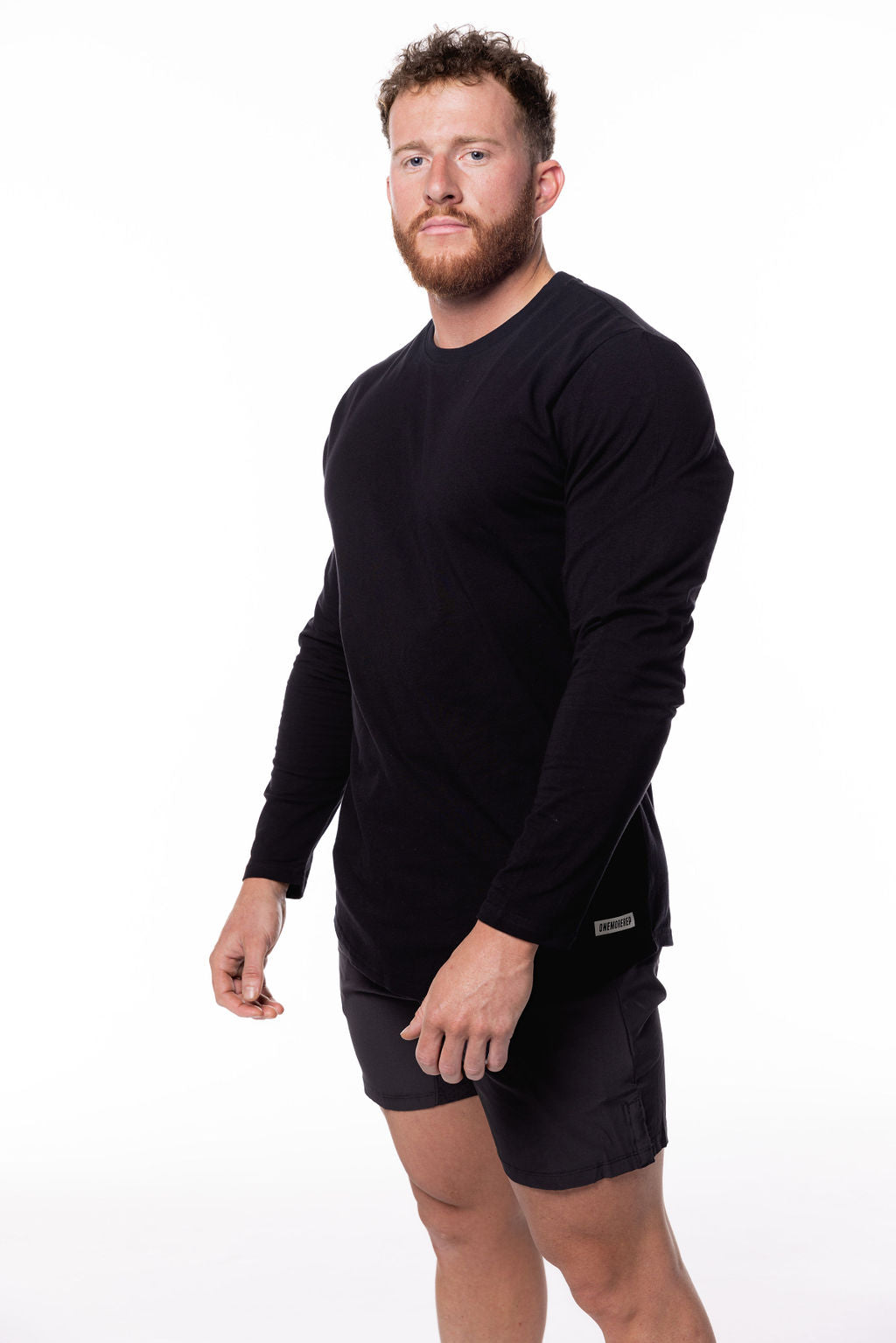 Varsity Long Sleeve Tee Black