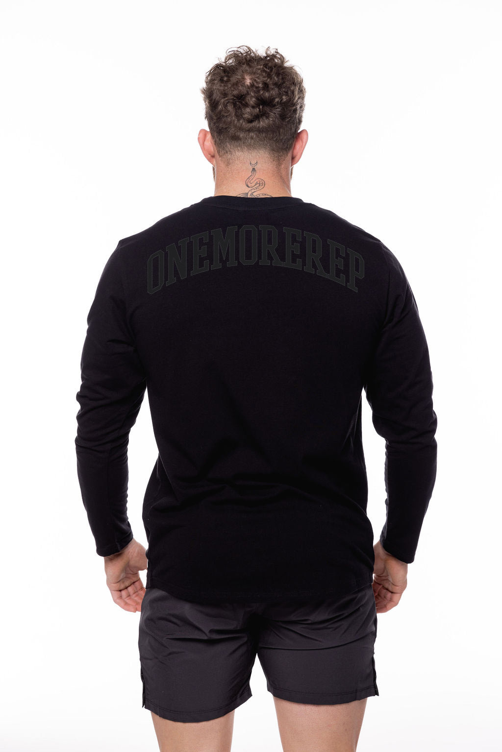 Varsity Long Sleeve Tee Black