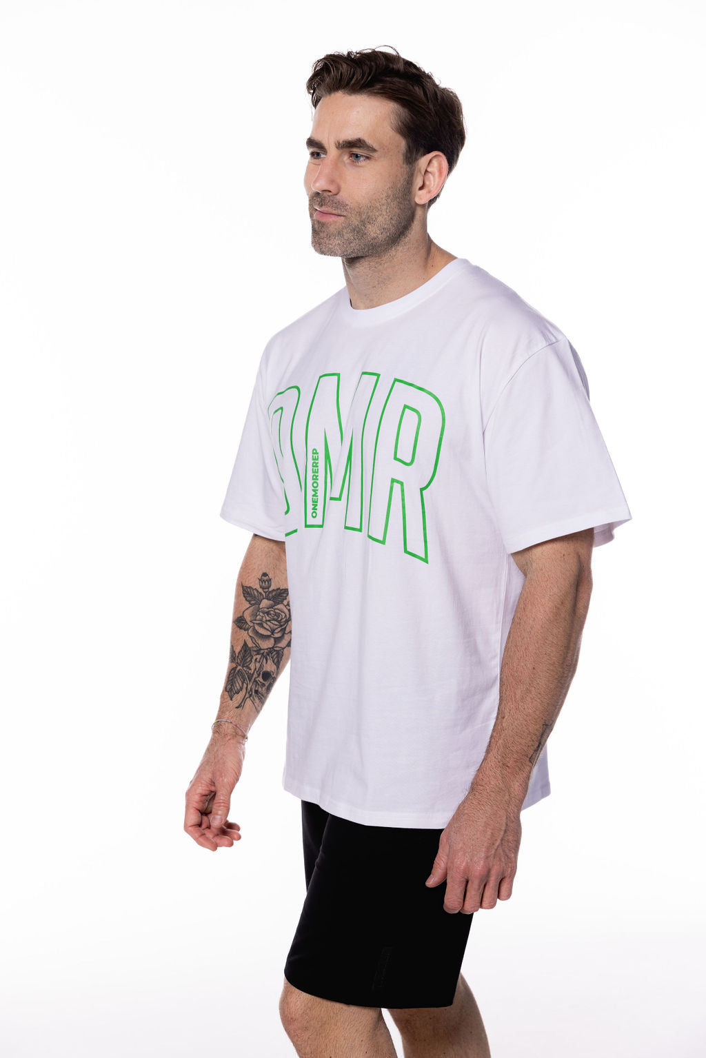 Oversized Pump Tee White/Green
