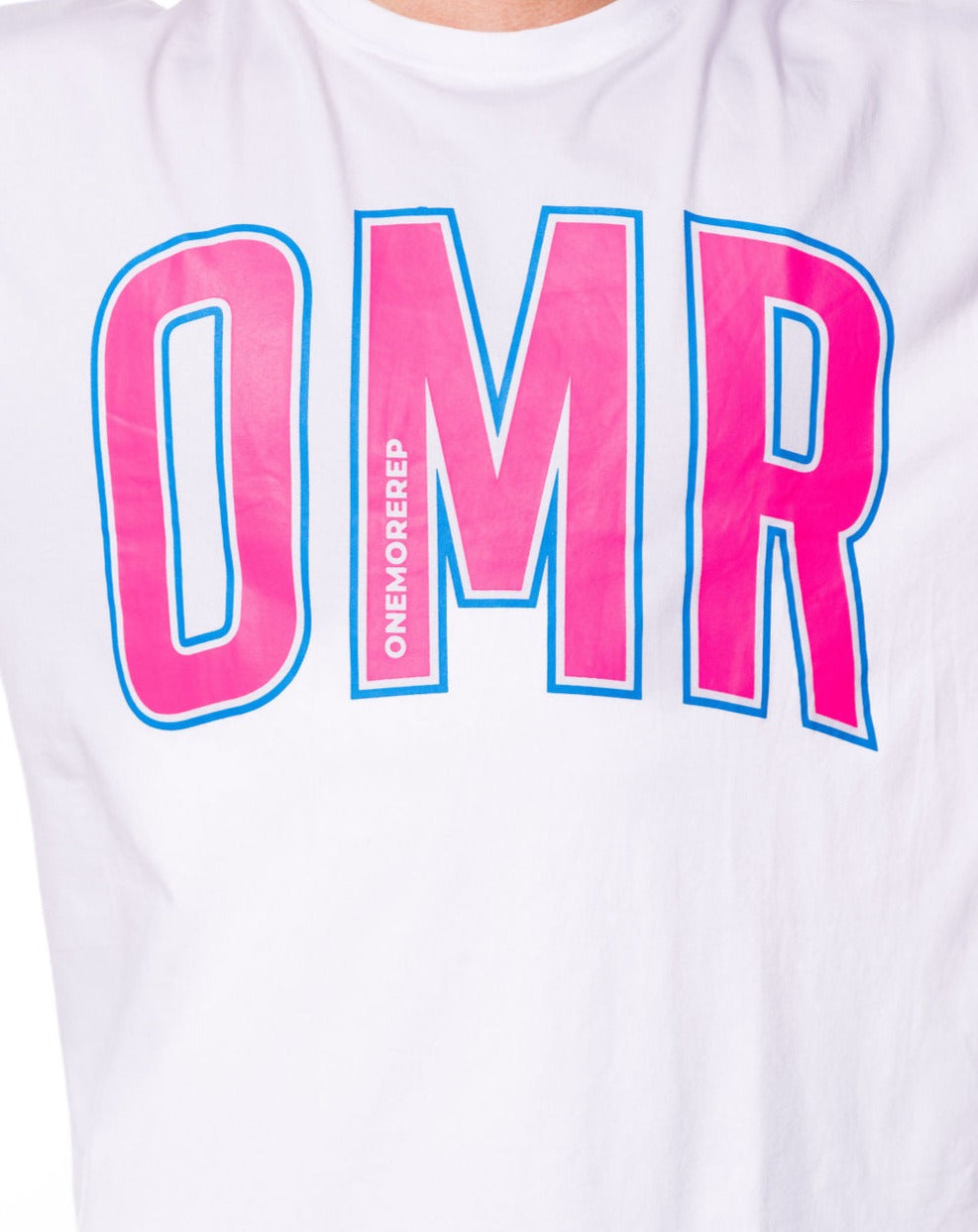 Oversized Pump Tee White/Bubblegum Pink