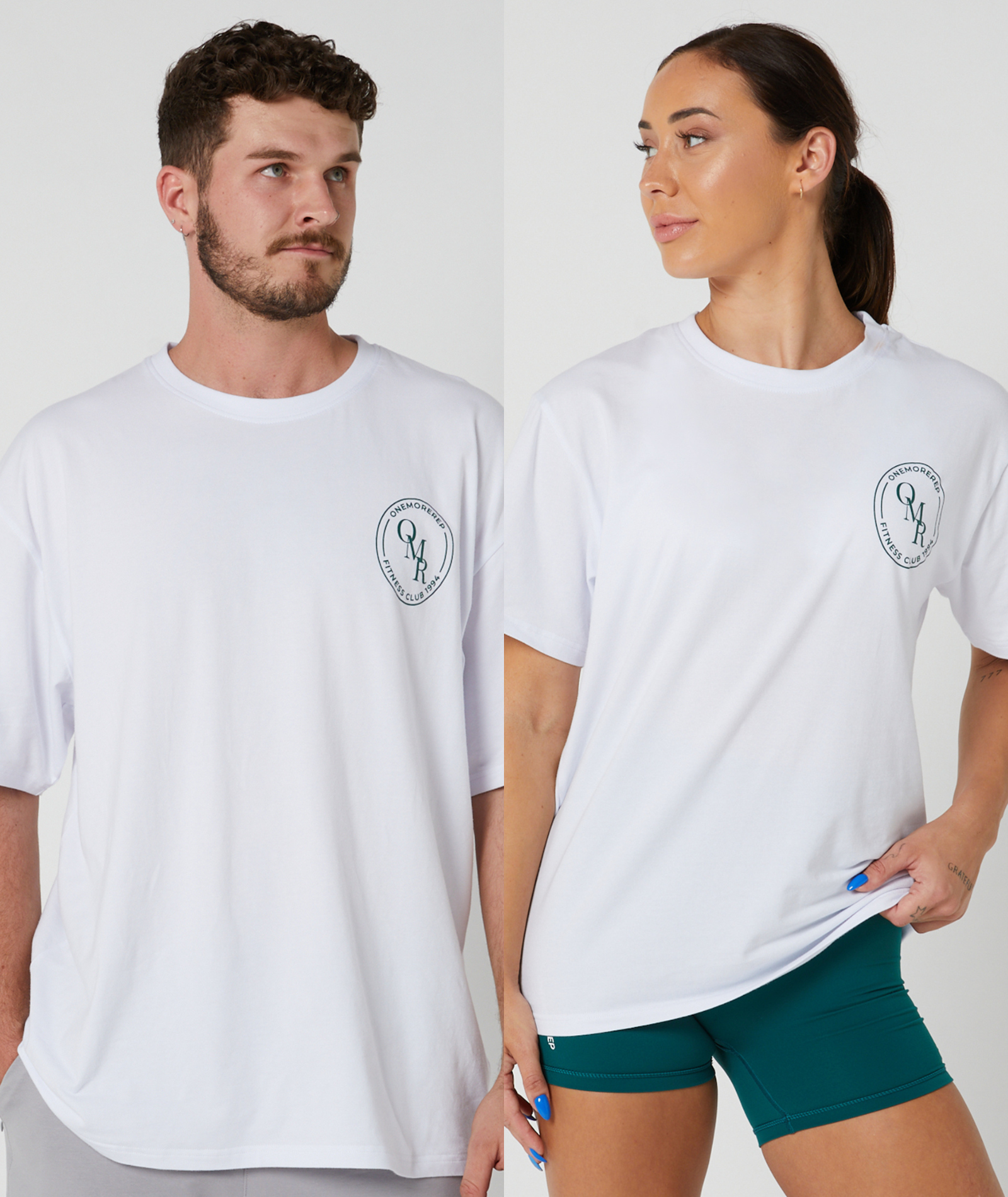 Club Tee Off White/Forest