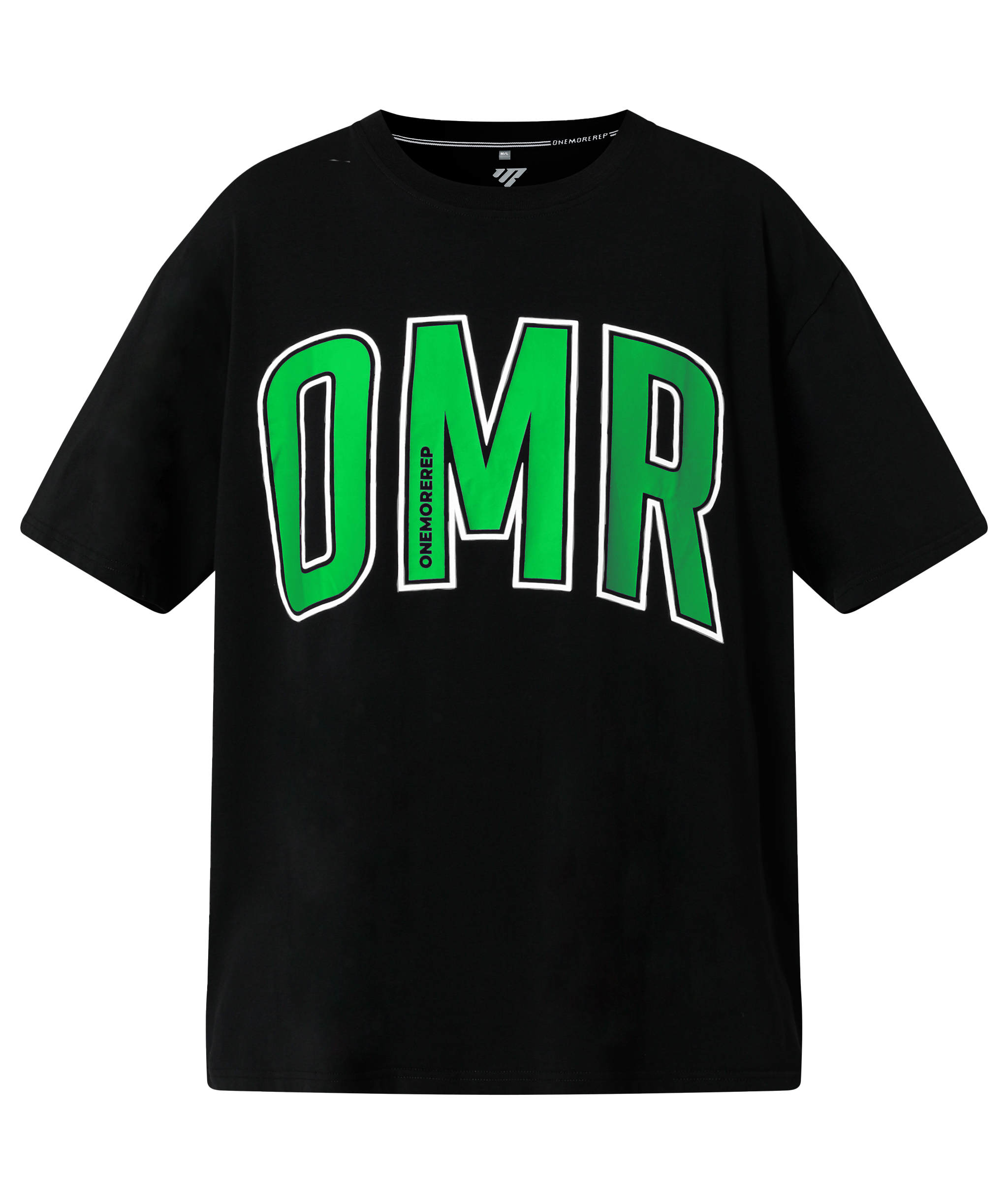 Oversized Pump Tee Black/Apple Green
