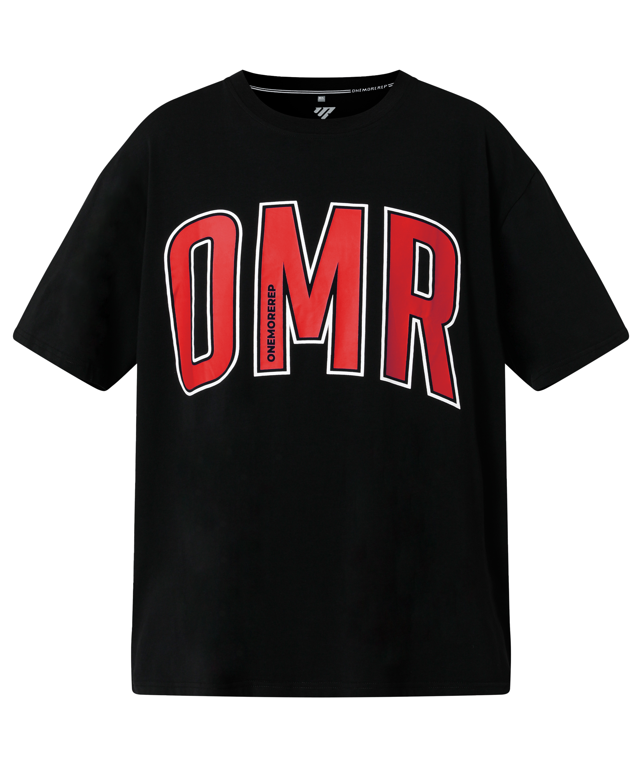 Oversized Pump Tee Black/Crimson