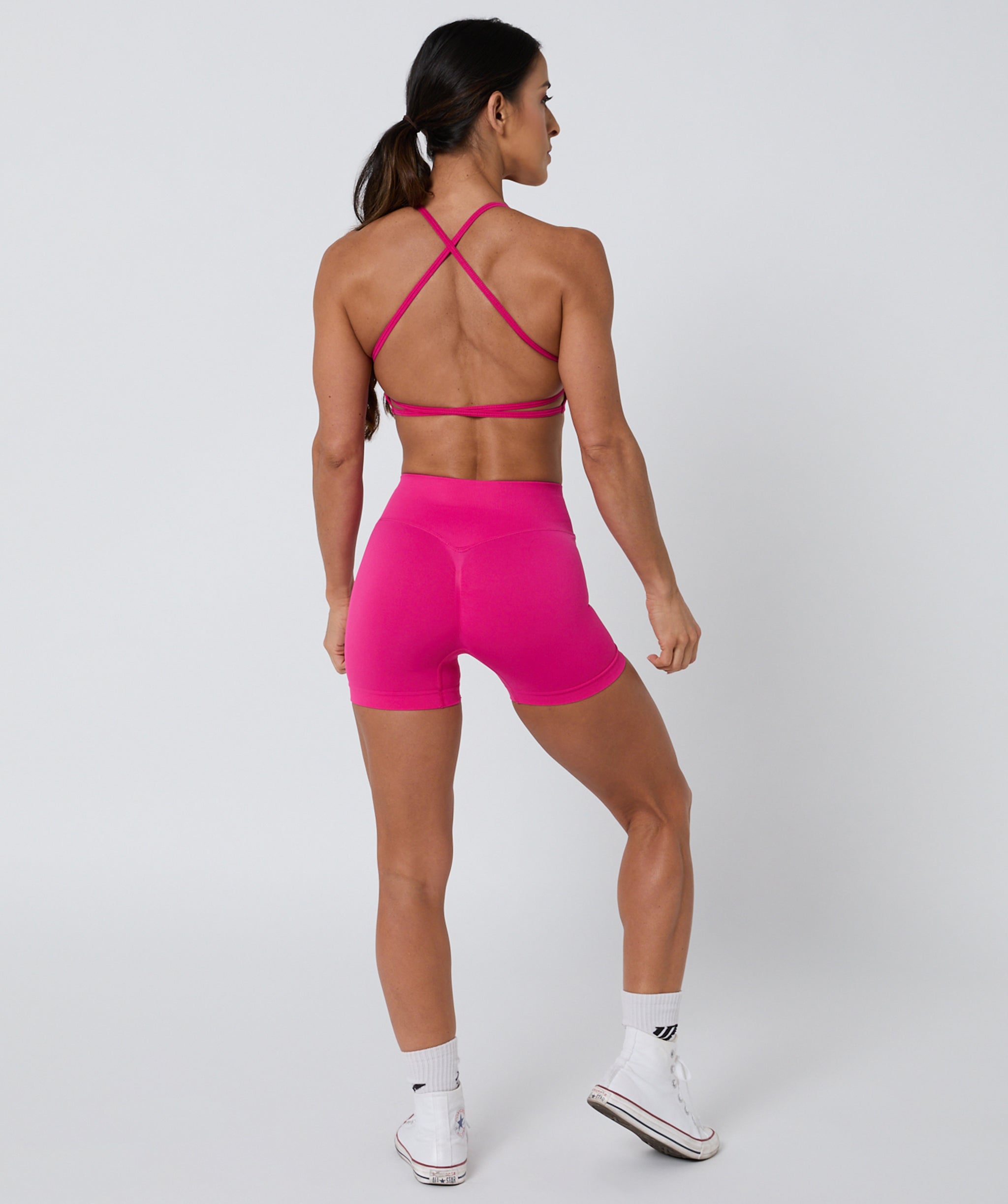 Luscious Seamless Strappy Bralette Magenta