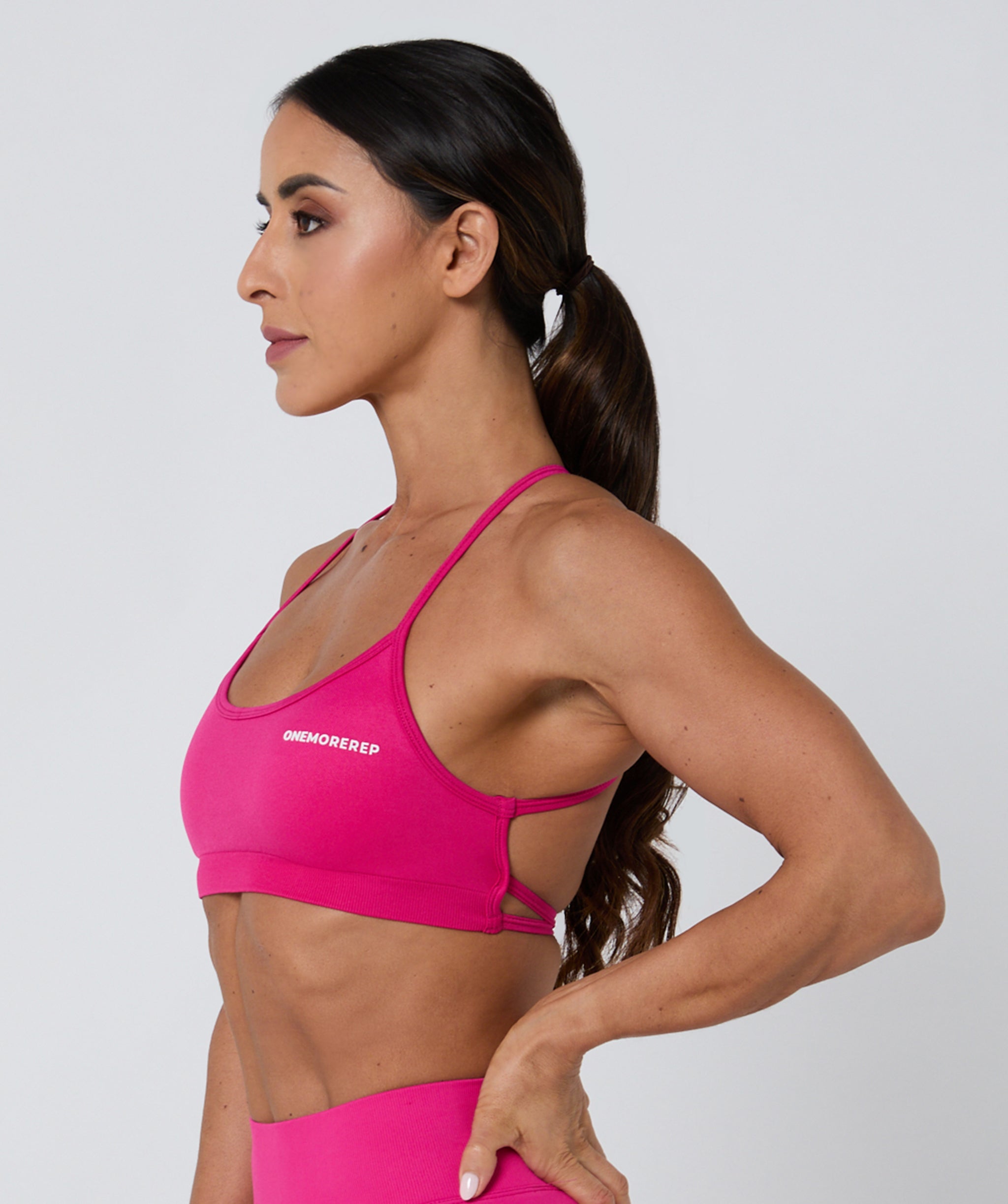 Luscious Seamless Strappy Bralette Magenta
