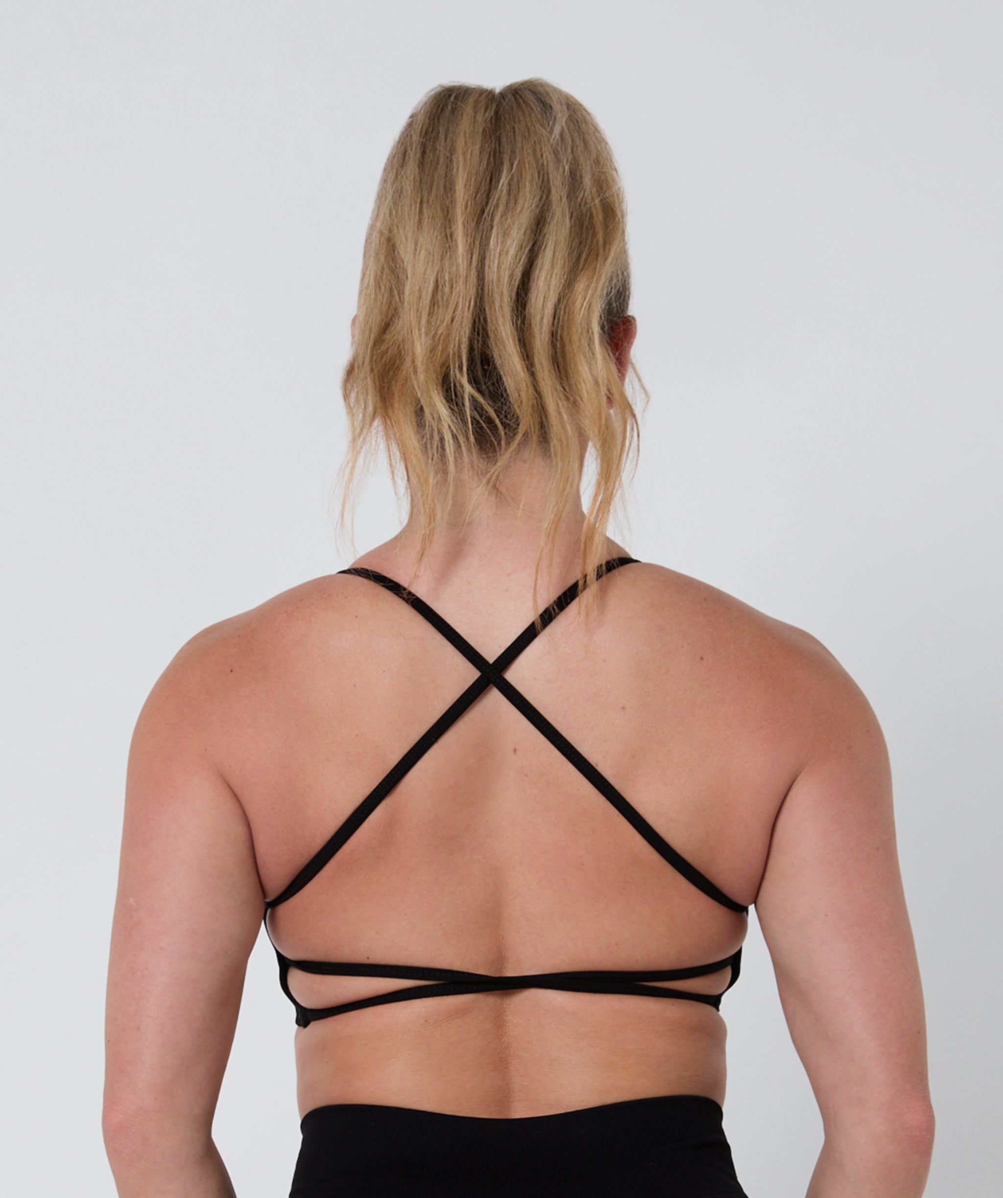 Luscious Seamless Strappy Bralette Black