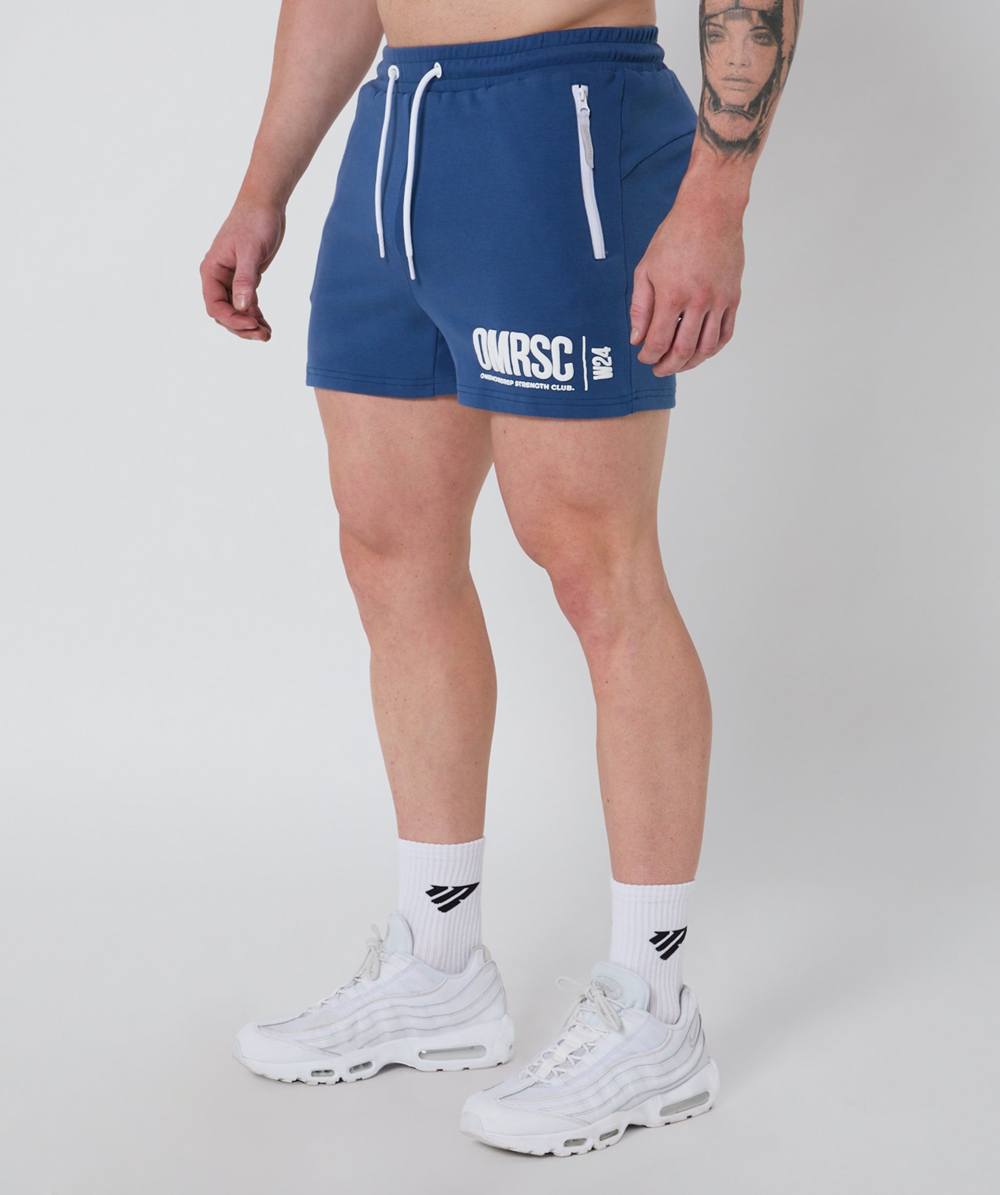 Strength Club Track Shorts Burleigh Blue