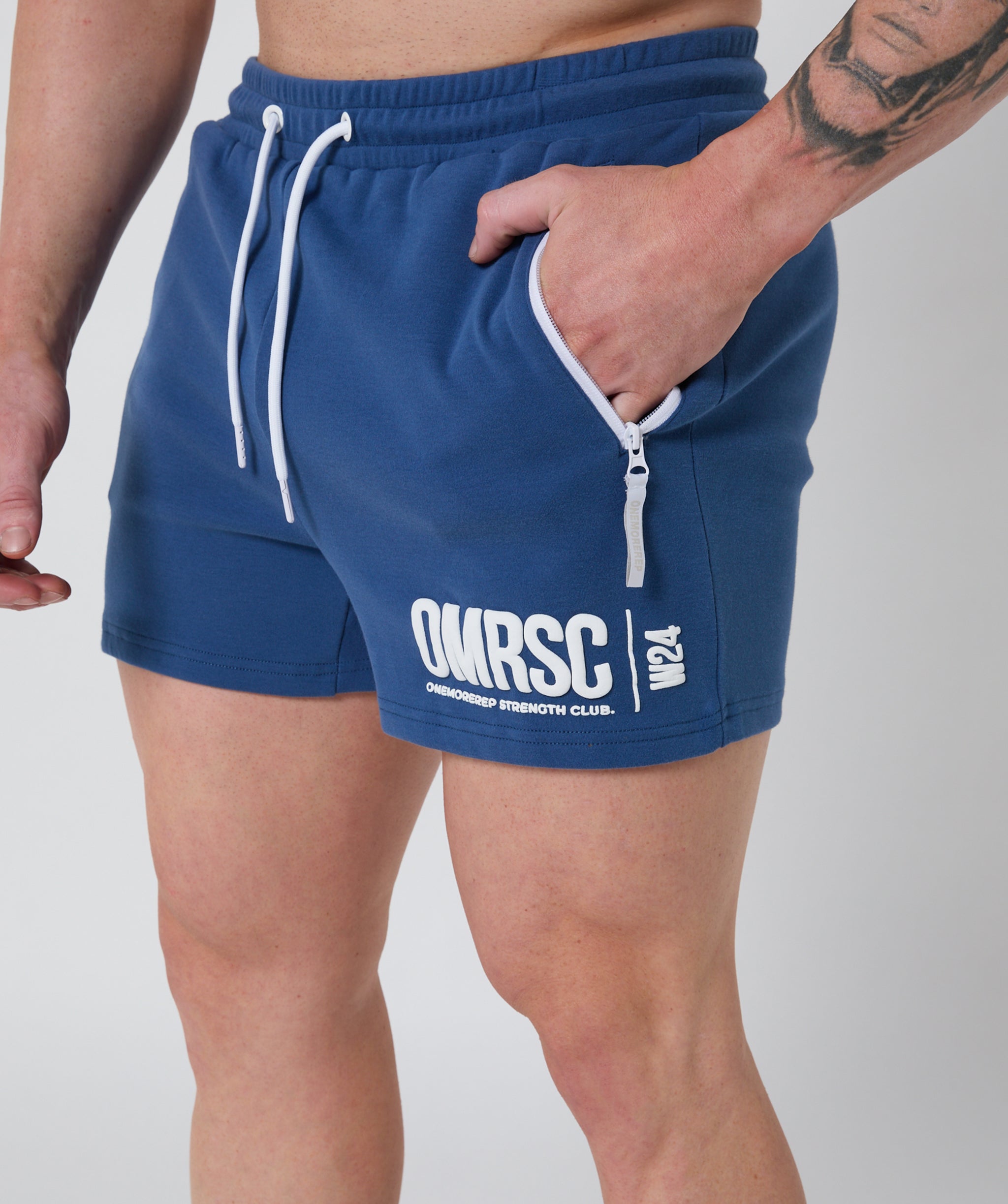 Strength Club Track Shorts Burleigh Blue