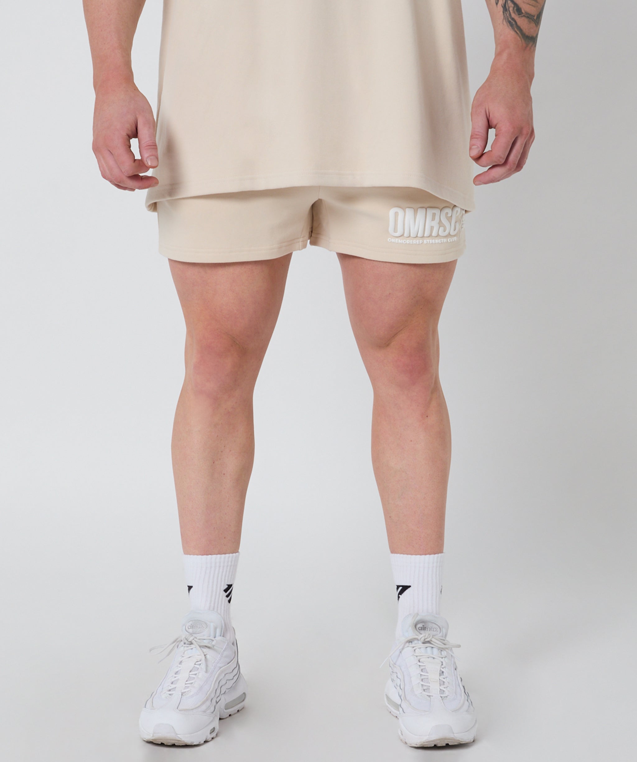 Strength Club Track Shorts Bone