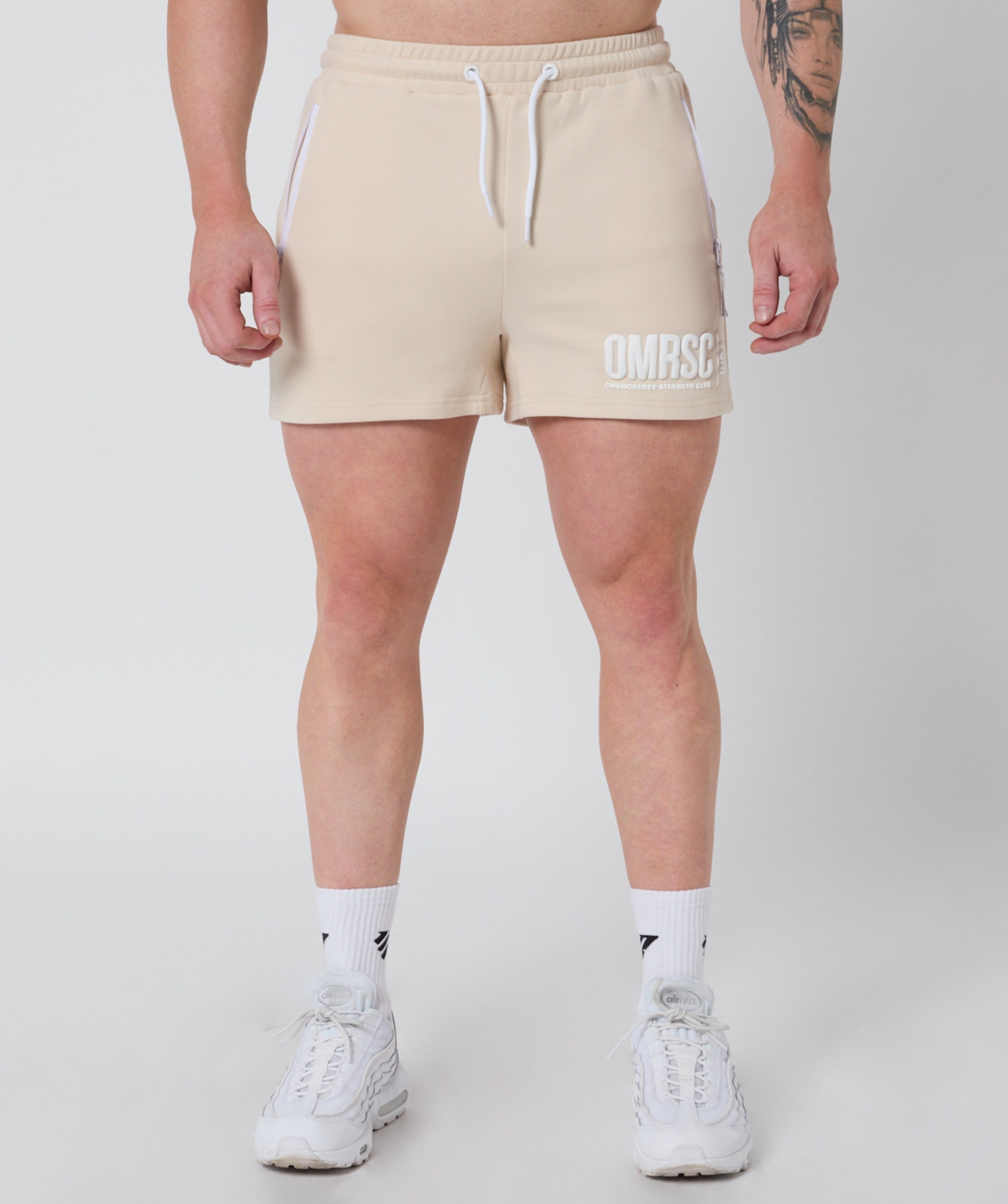Strength Club Track Shorts Bone