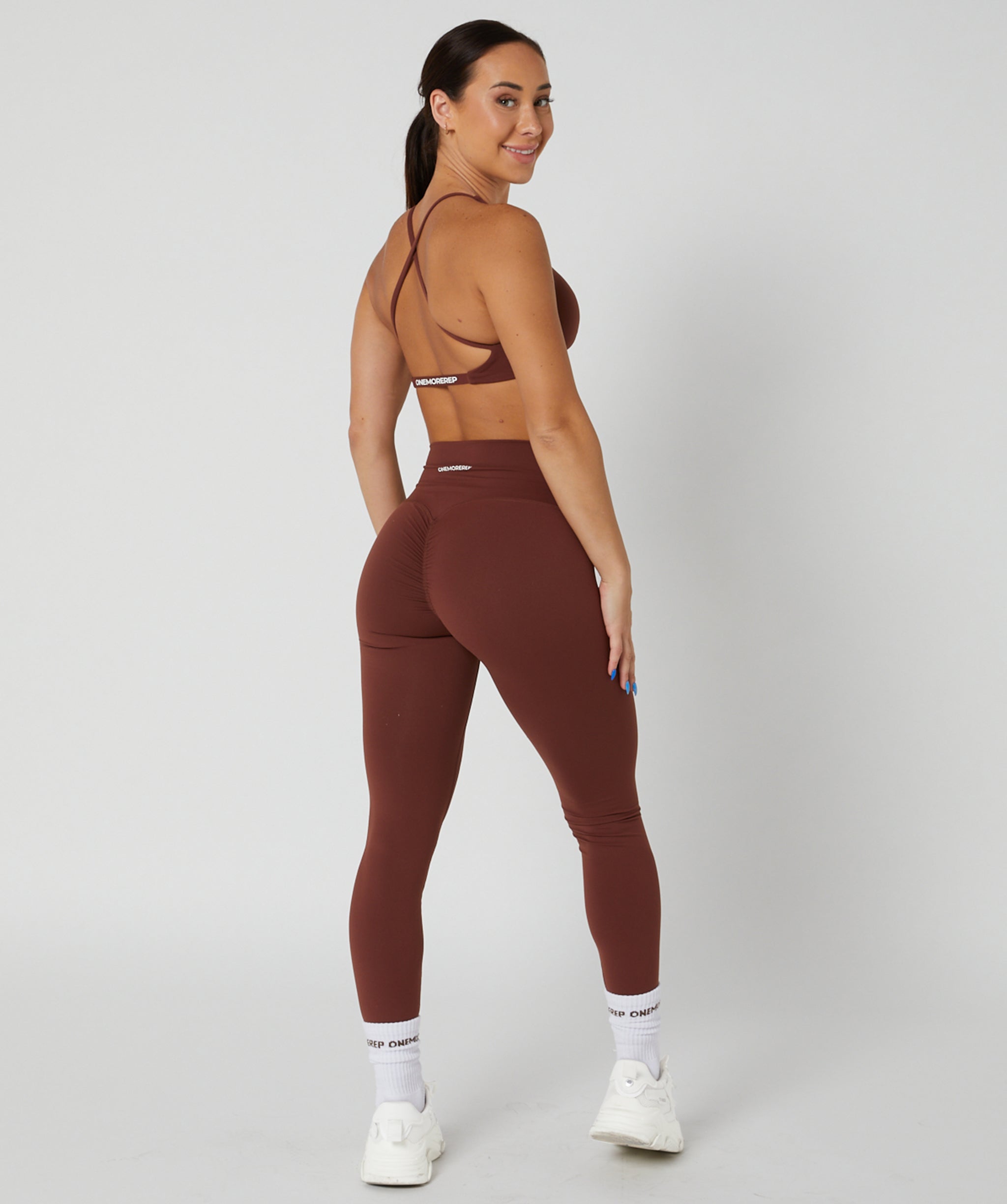 Core Scrunch Leggings Full Length Chocolate