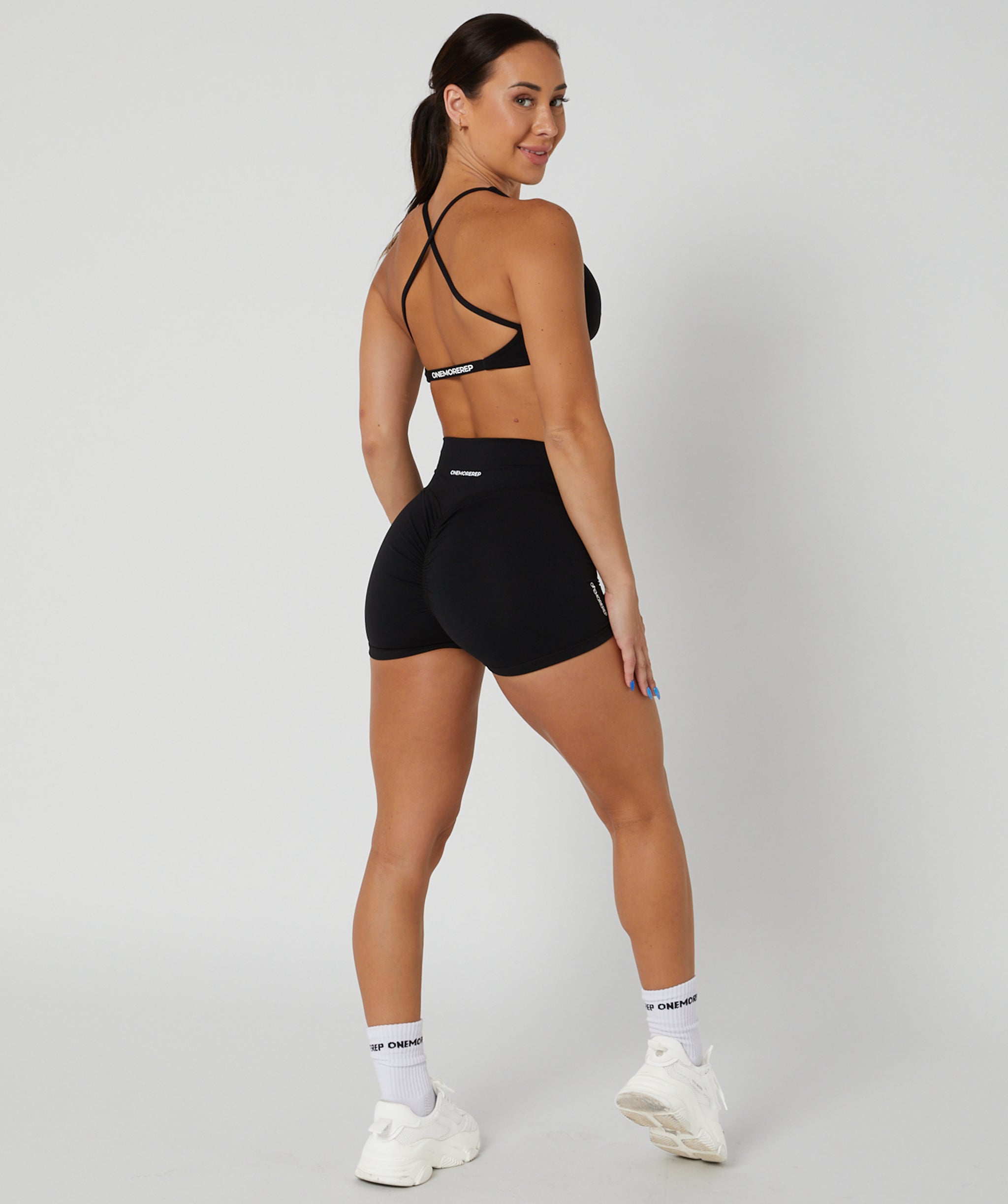 Core Scrunch True Booty Shorts Black