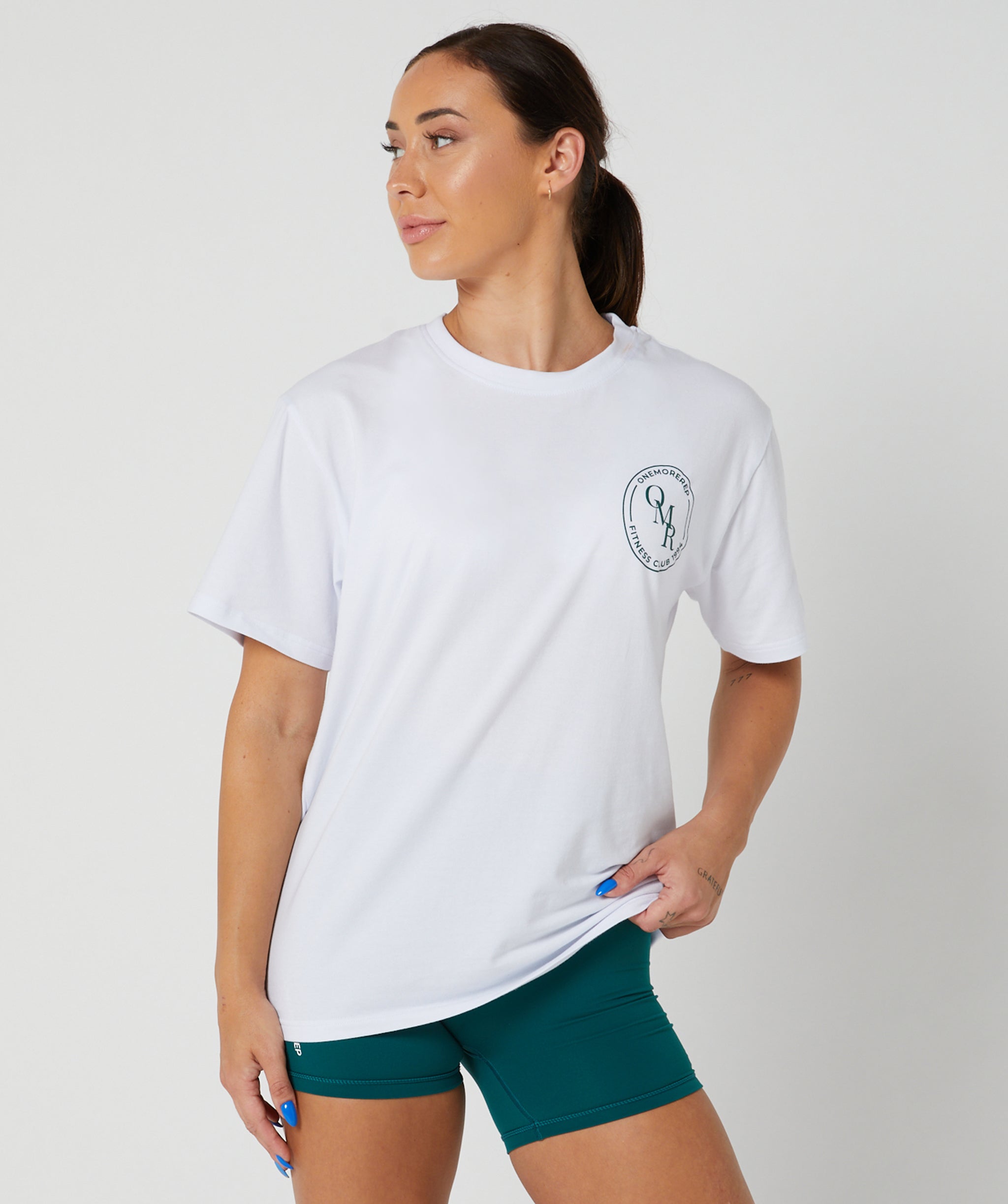 Club Tee Off White/Forest