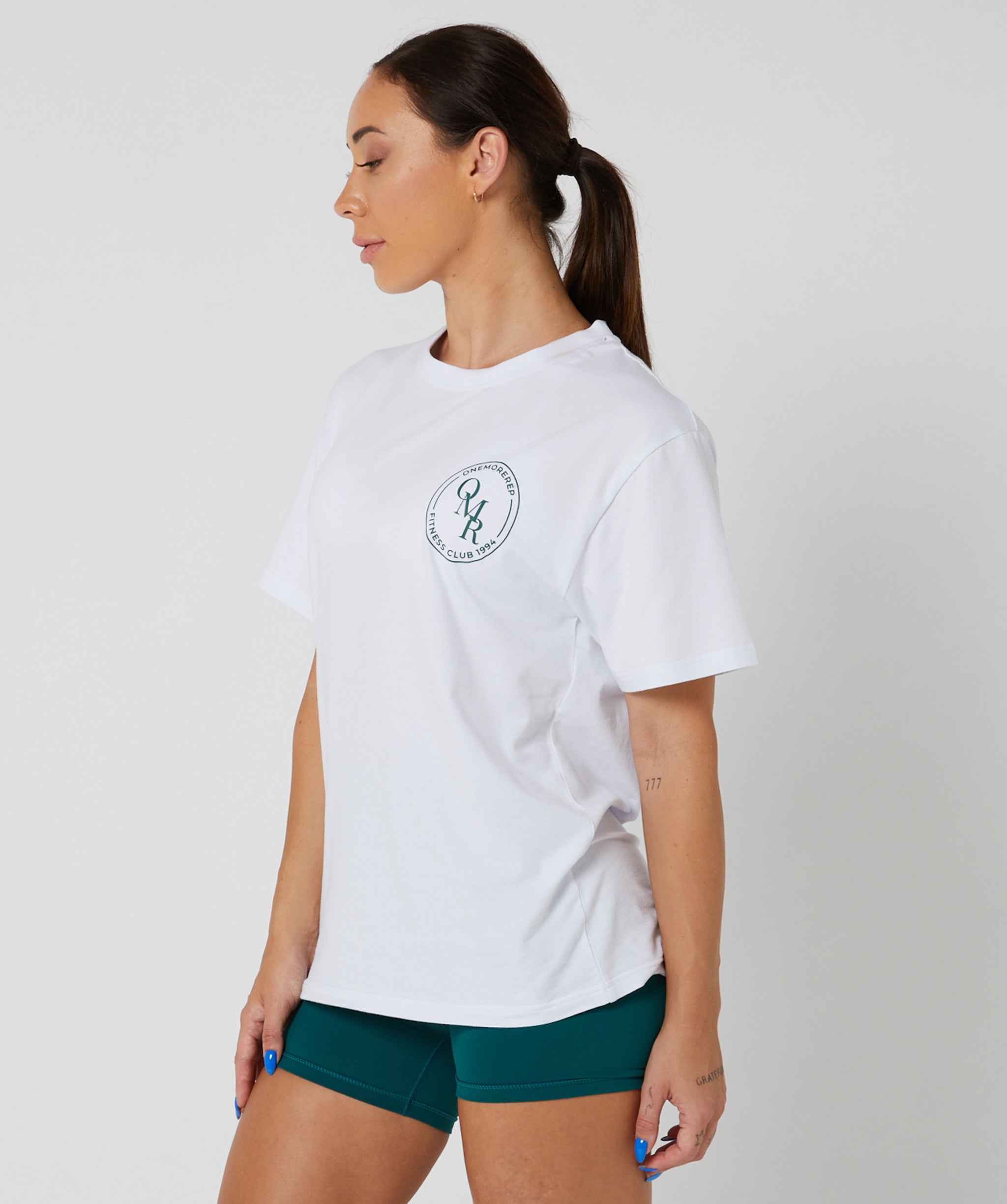 Club Tee Off White/Forest