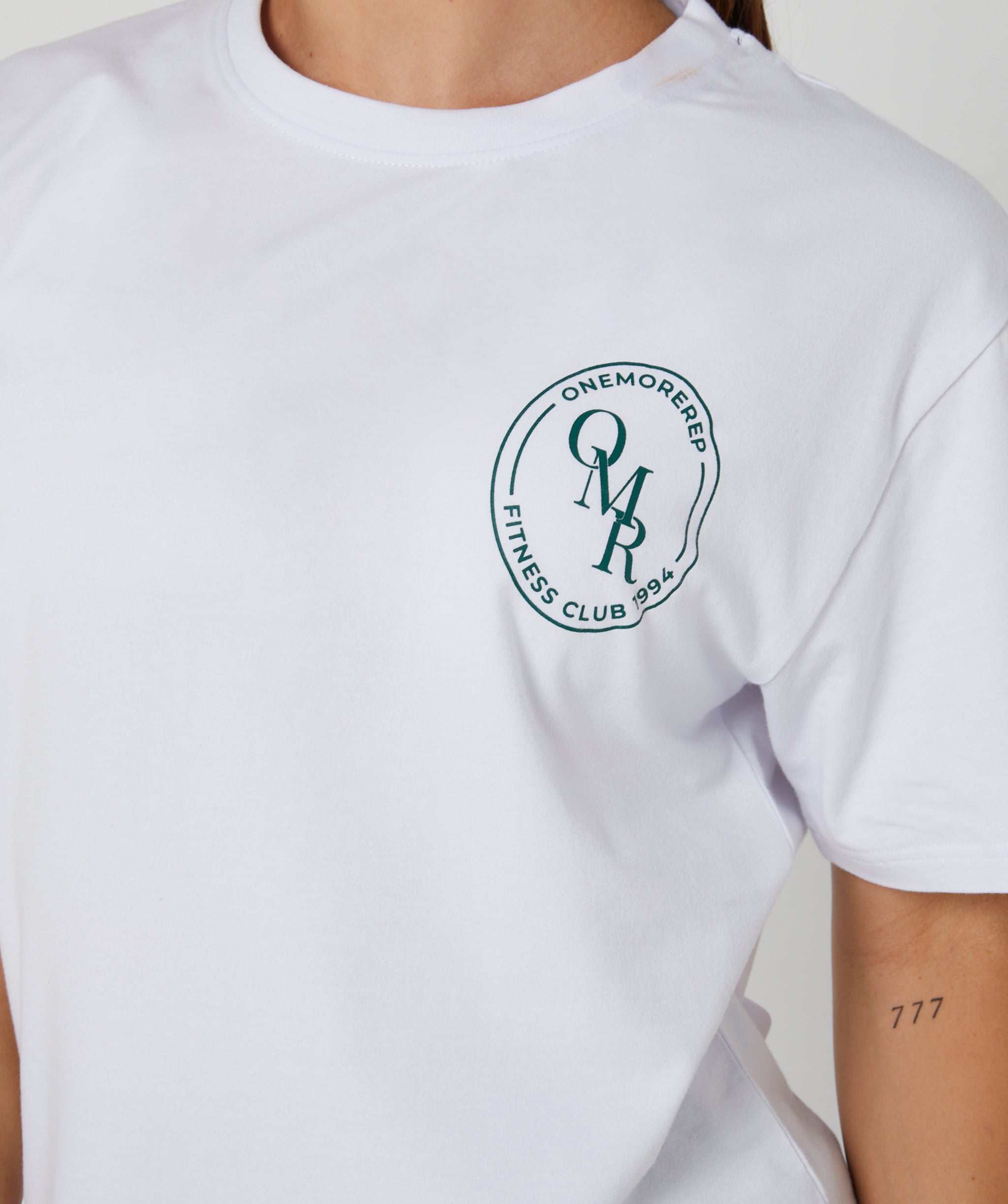 Club Tee Off White/Forest
