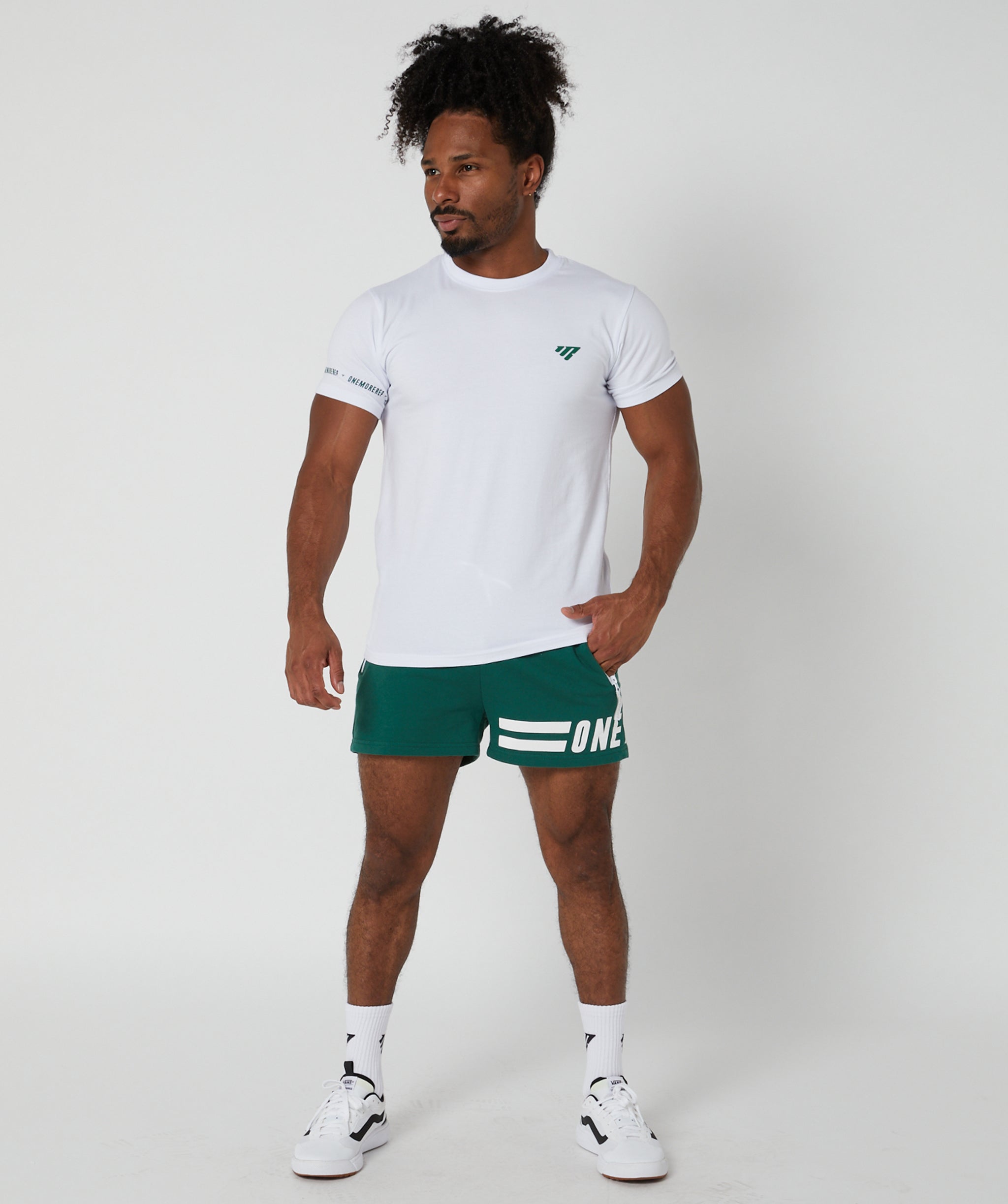 Flex Tee Off White/Forest